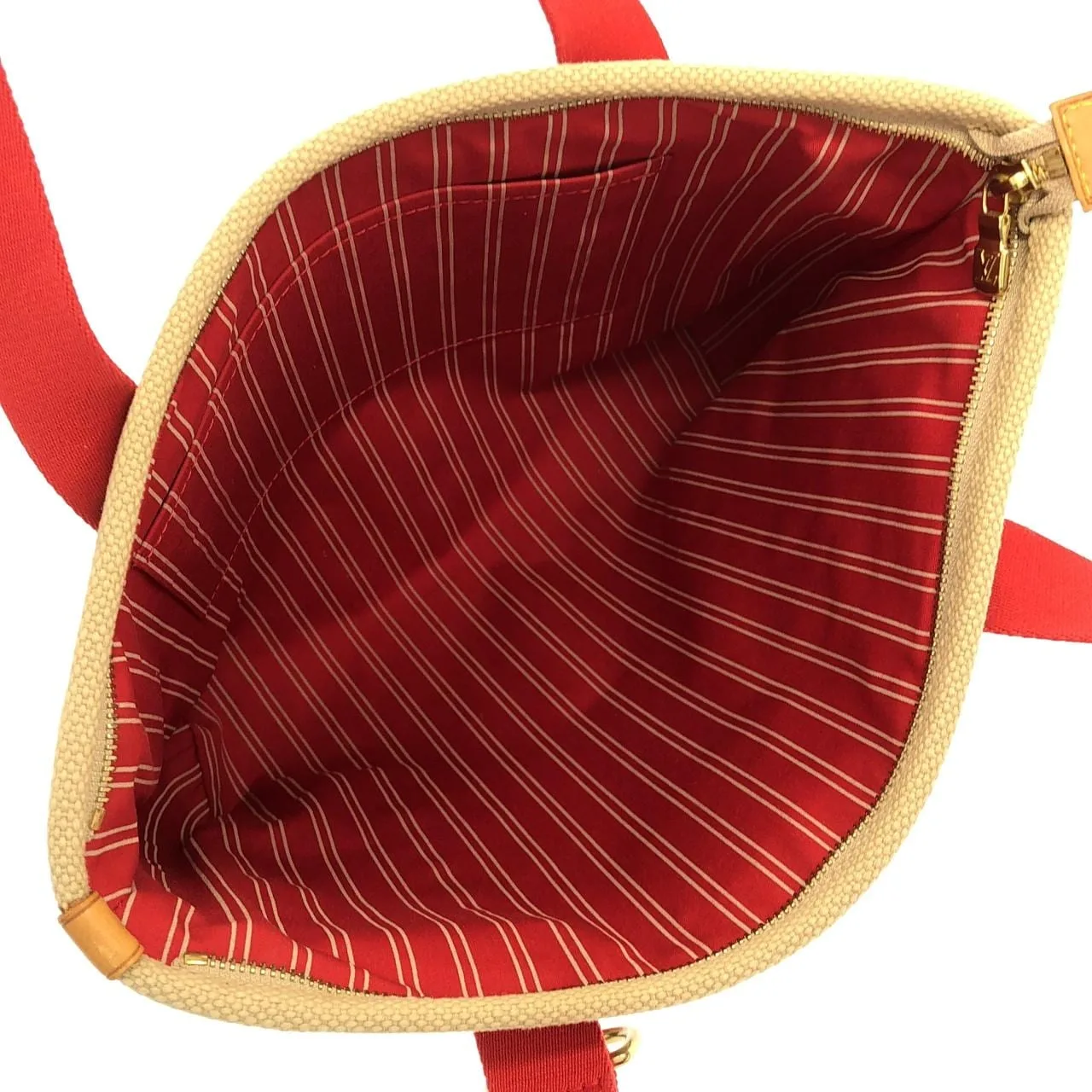 LOUIS VUITTON M40035 手提包 帆布 米色 帆布 中古品A - 縮圖 10