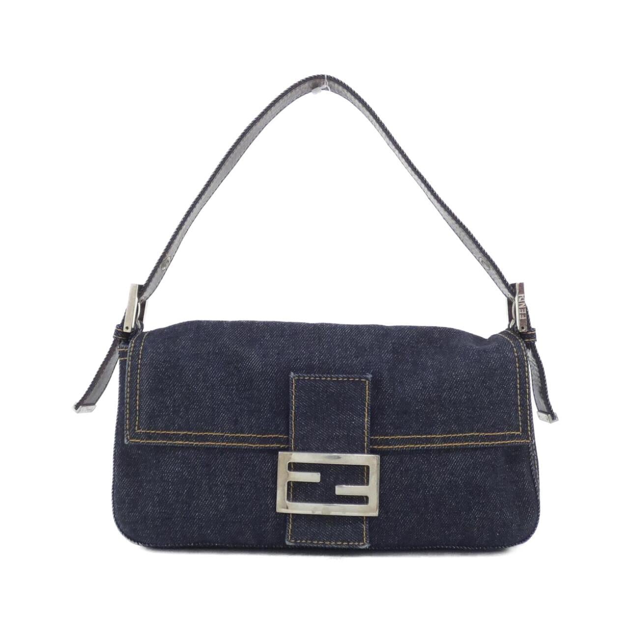 FENDI Baguette 26424 Shoulder Denim