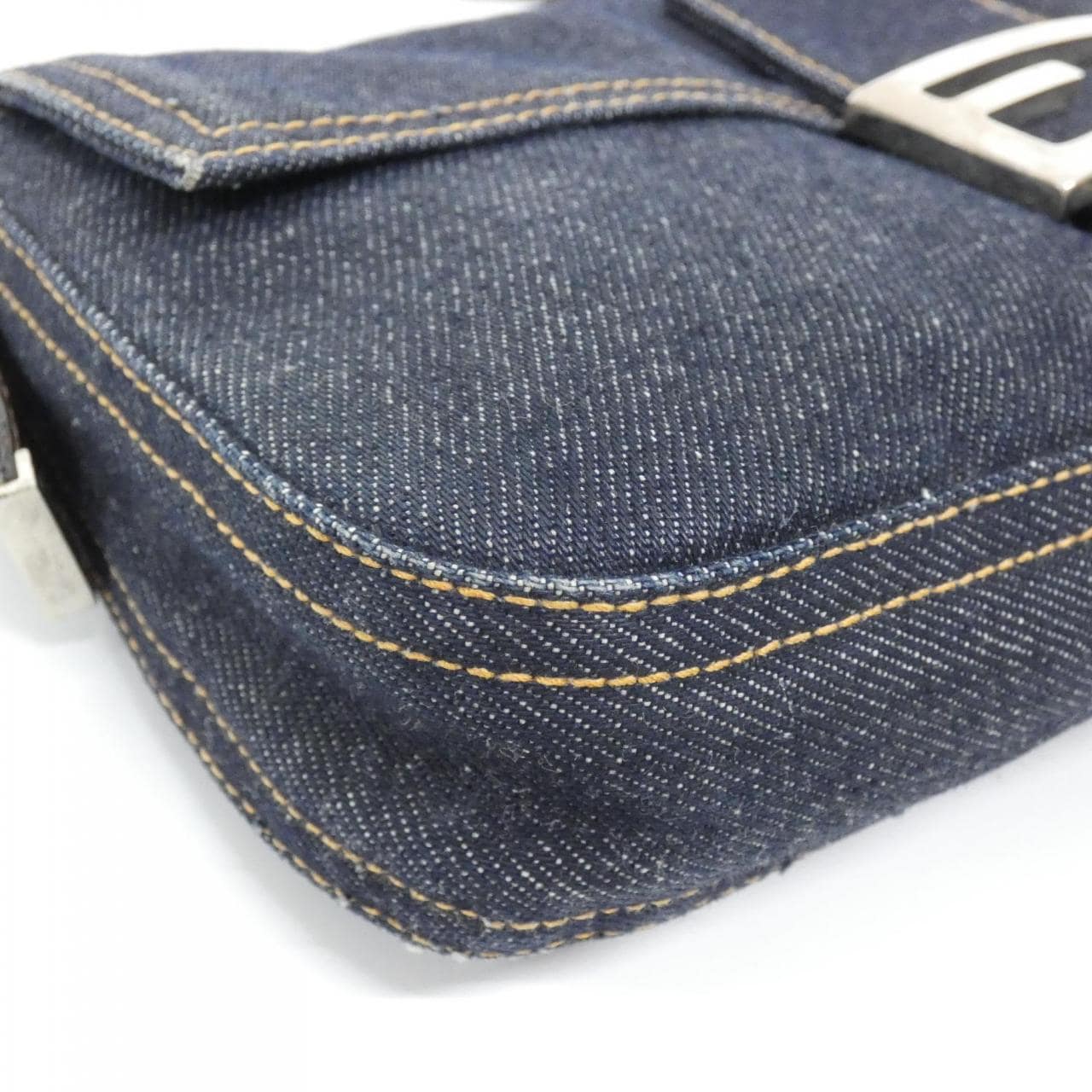 FENDI Baguette 26424 Shoulder Denim 3