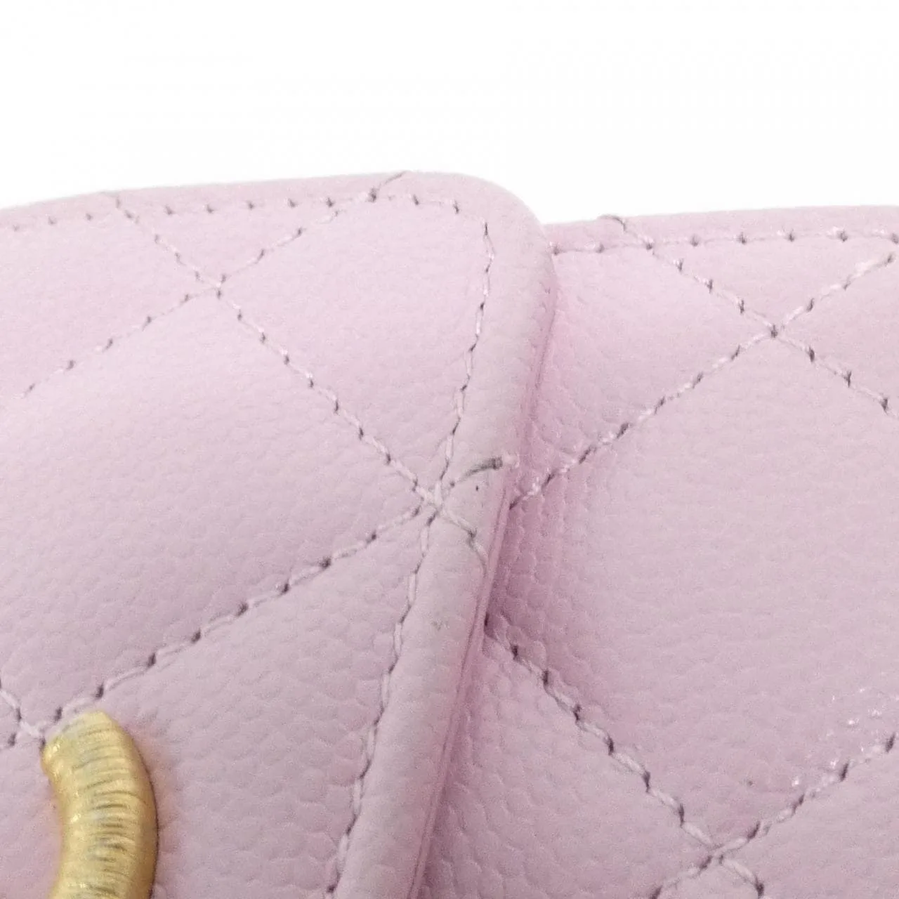 CHANEL Chanel 19 AP3518 Wallet Grained Calfskin Yellow Grained Calfskin Rank A - Thumbnail 4