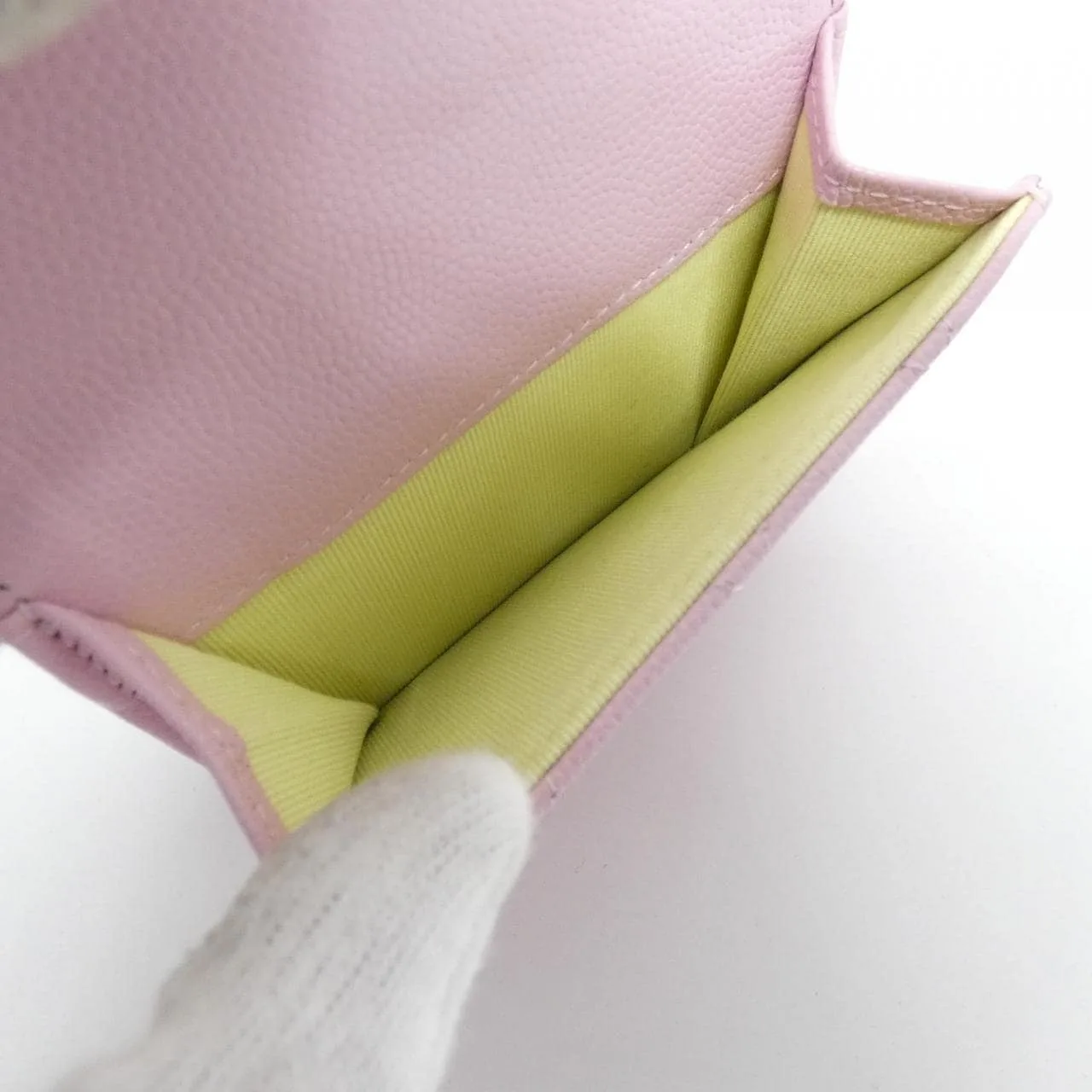 CHANEL Chanel 19 AP3518 Wallet Grained Calfskin Yellow Grained Calfskin Rank A - Thumbnail 10