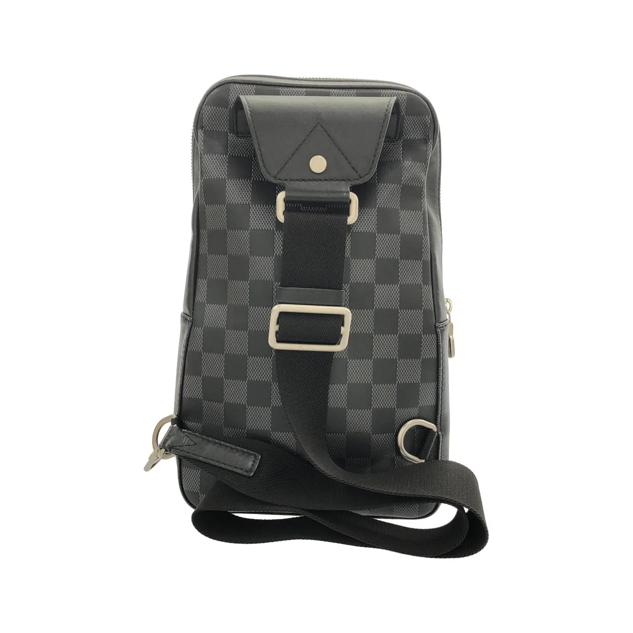 LOUIS VUITTON Avenue N40097 肩背包 Damier 銀色 Damier 中古品A - 縮圖 2