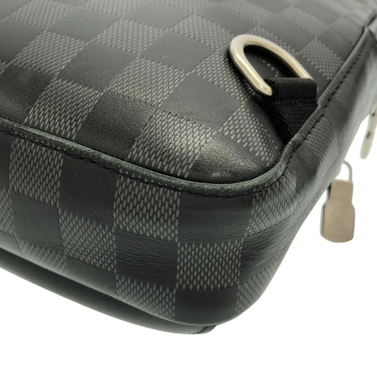 LOUIS VUITTON Avenue N40097 肩背包 Damier 銀色 Damier 中古品A - 縮圖 3