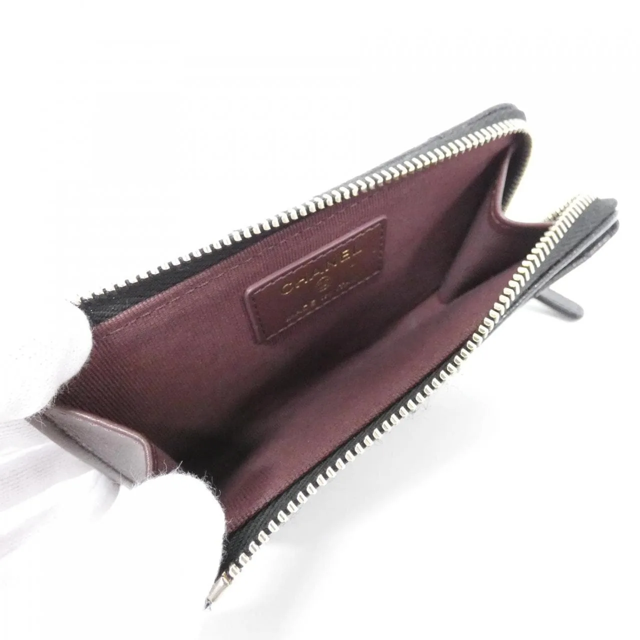 CHANEL Timeless Classic AP3179 Card Case Grained Calfskin Black Grained Calfskin Rank A - Thumbnail 6