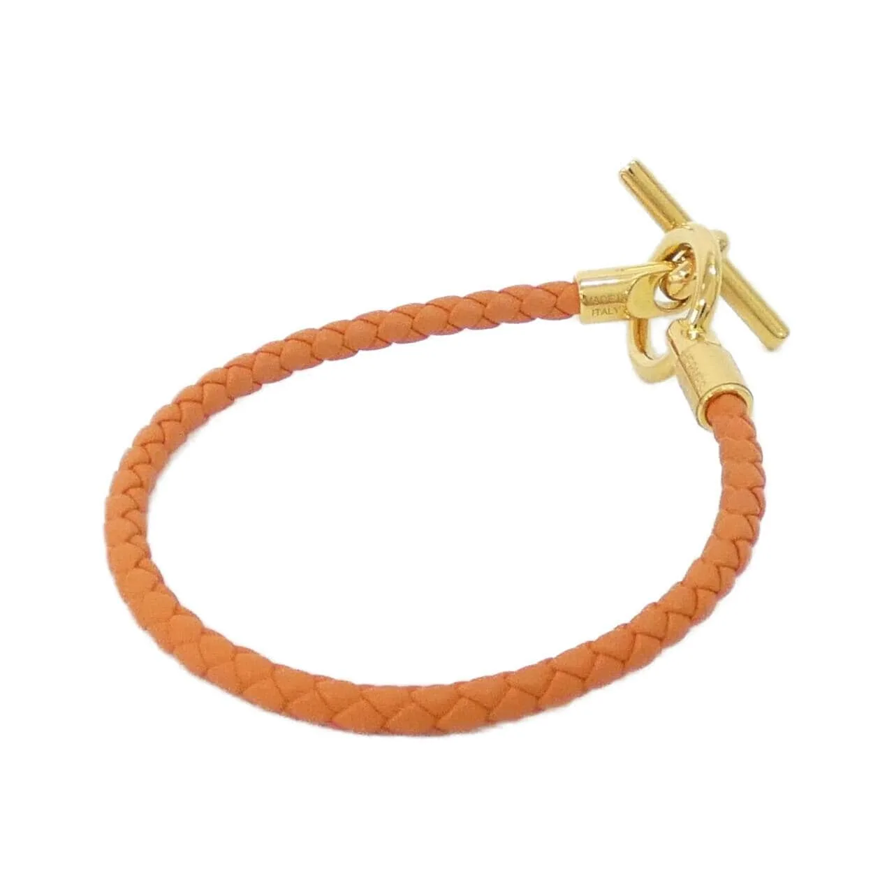 HERMES 071681F Accessories Swift Orange Swift Leather Rank A - Thumbnail 2