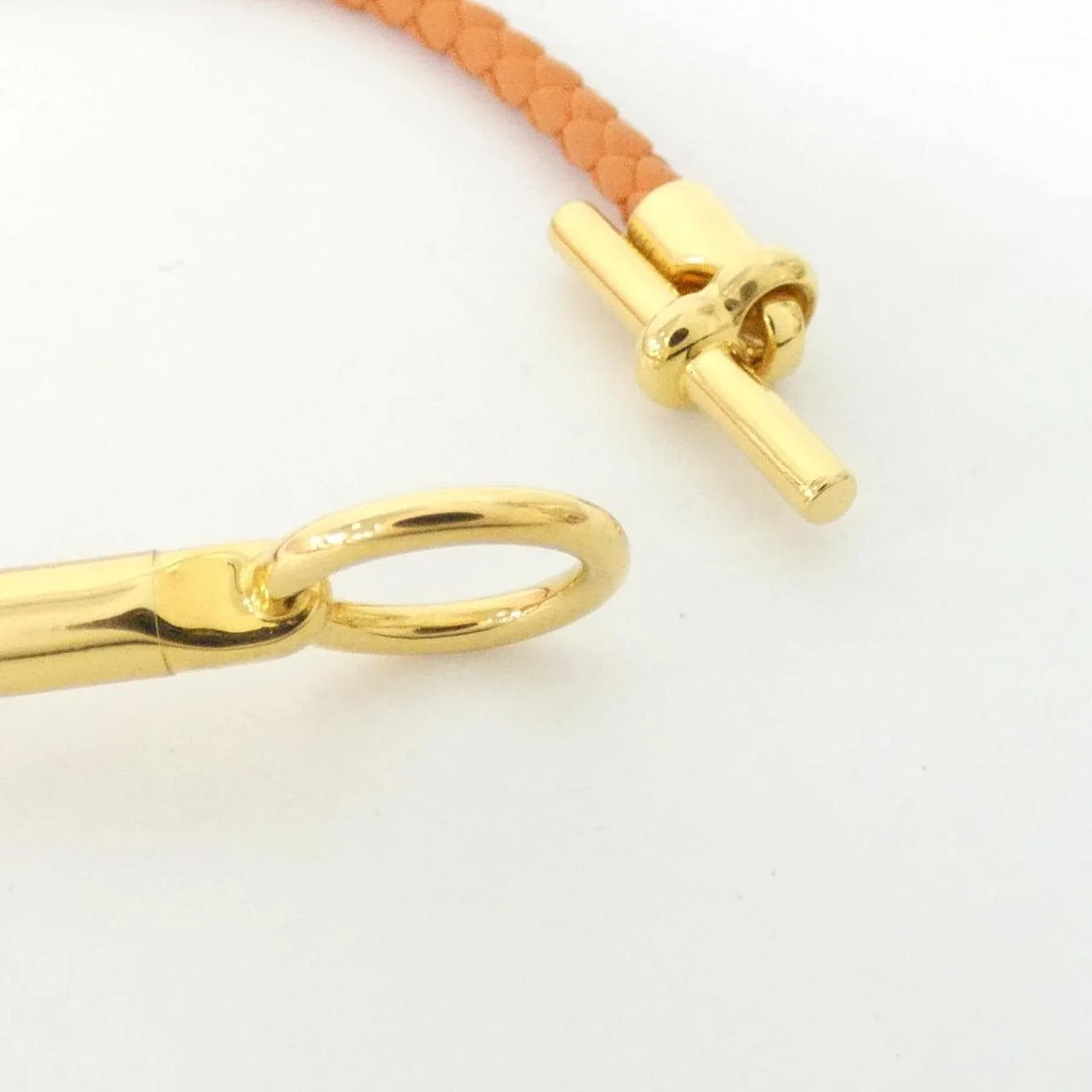 HERMES 071681F Accessories Swift Orange Swift Leather Rank A - Thumbnail 3