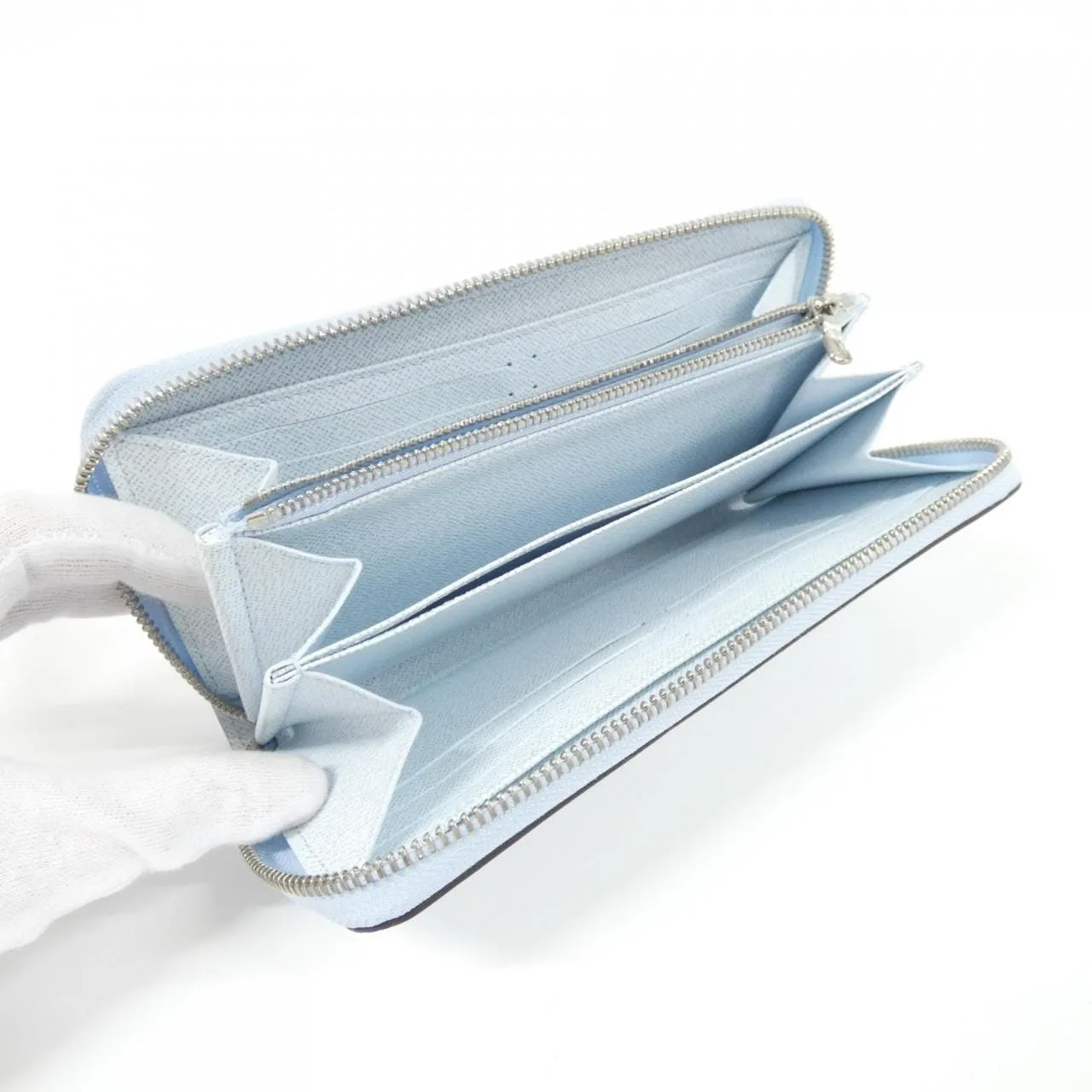 LOUIS VUITTON M83570 Wallet Epi Blue Epi Rank A - Thumbnail 6