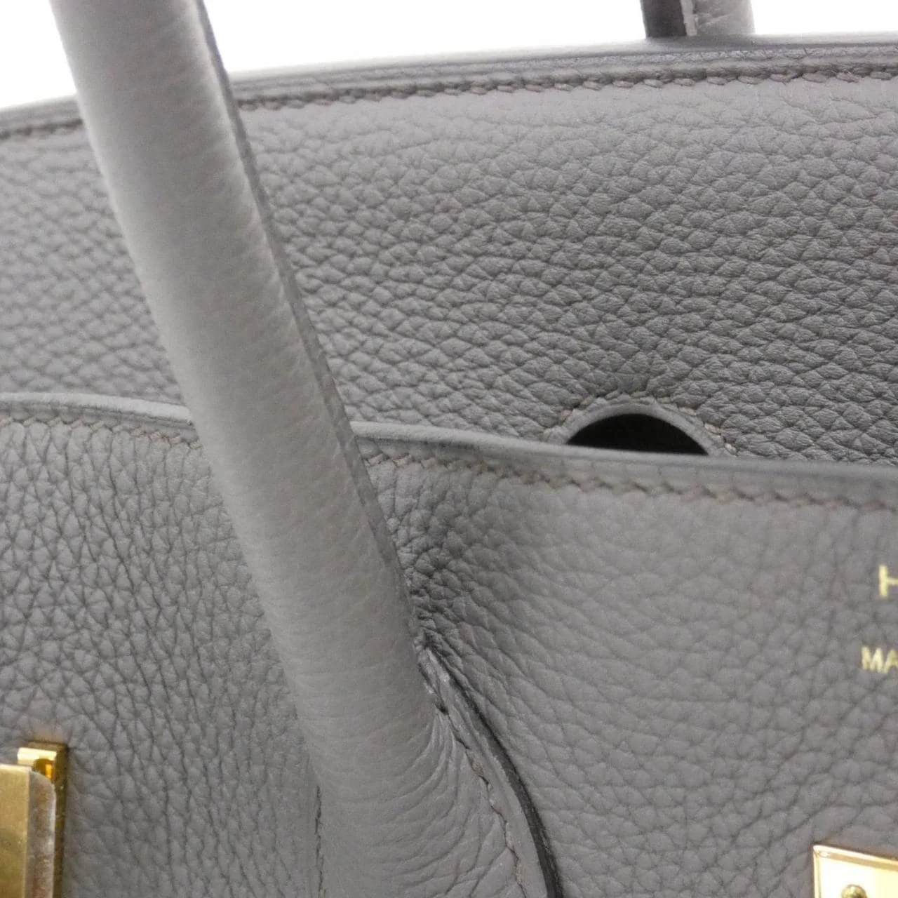 HERMES Birkin 027634CC Handbag Togo Black Togo Leather Rank A - Thumbnail 5