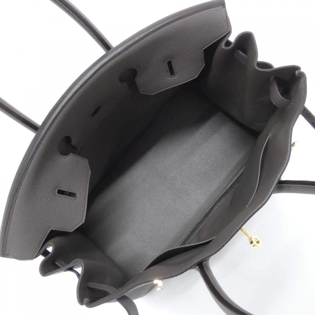 HERMES Birkin 027634CC Handbag Togo Black Togo Leather Rank A - Thumbnail 9