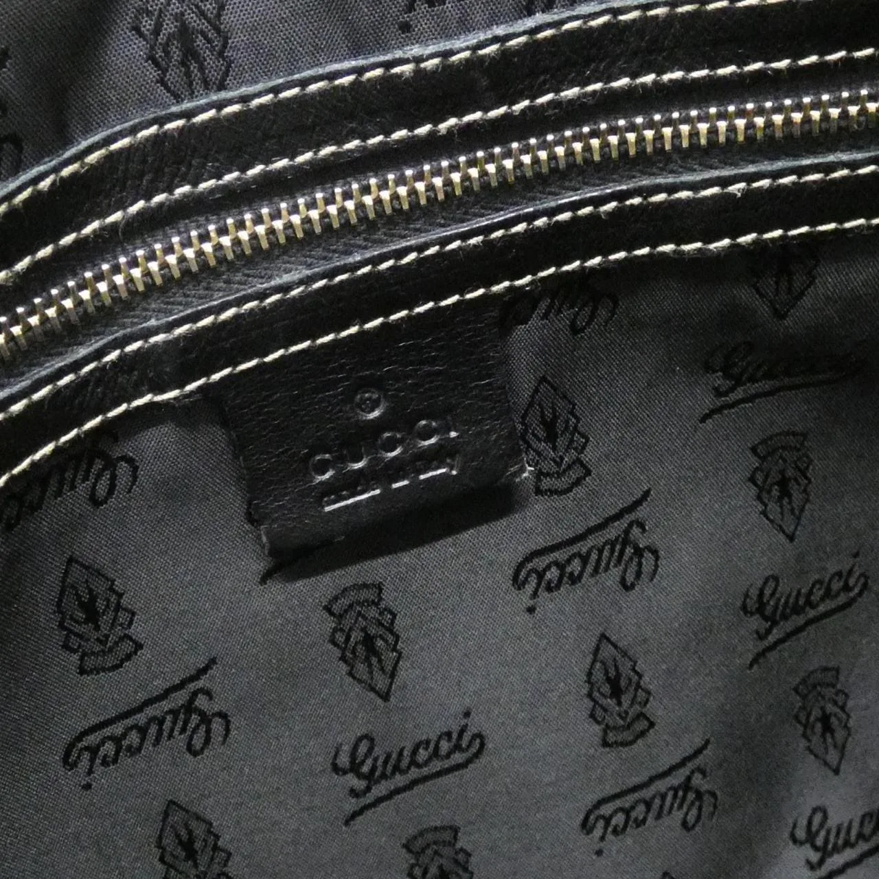 GUCCI 162094 手提包 漆皮 黑色 漆皮 中古品A - 縮圖 8