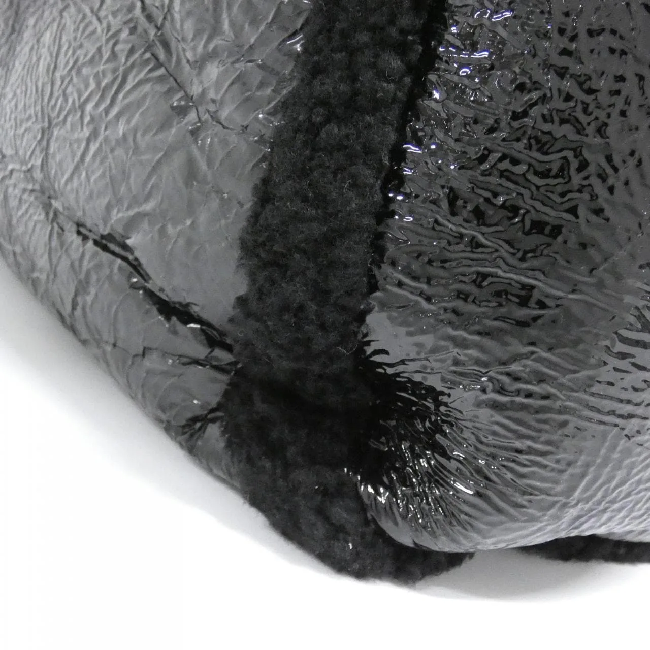 GUCCI 282309 手提包 漆皮 黑色 漆皮 中古品A - 縮圖 4