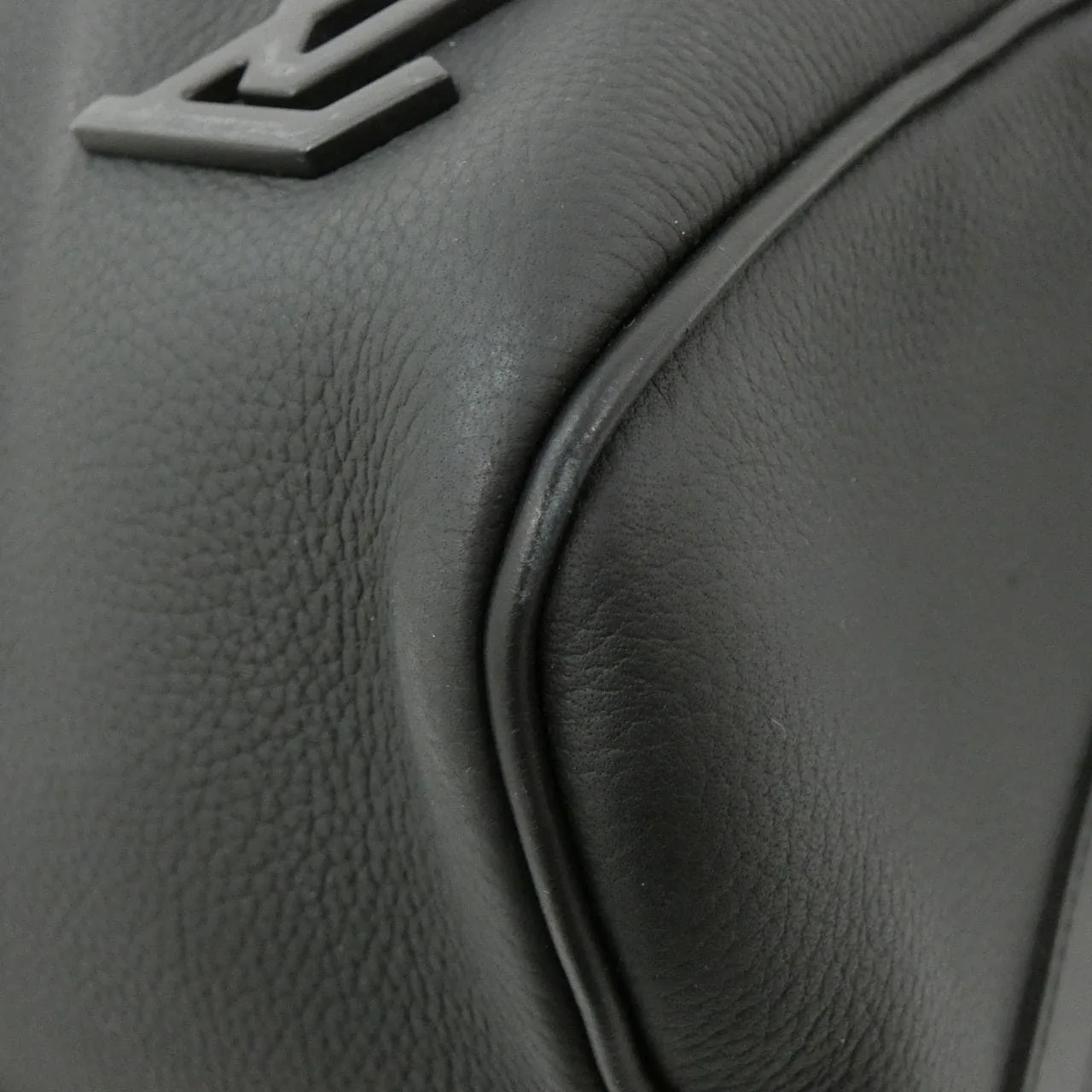 LOUIS VUITTON Keepall M57088 波士頓包 羊皮 黑色 羊皮 中古品A - 縮圖 3