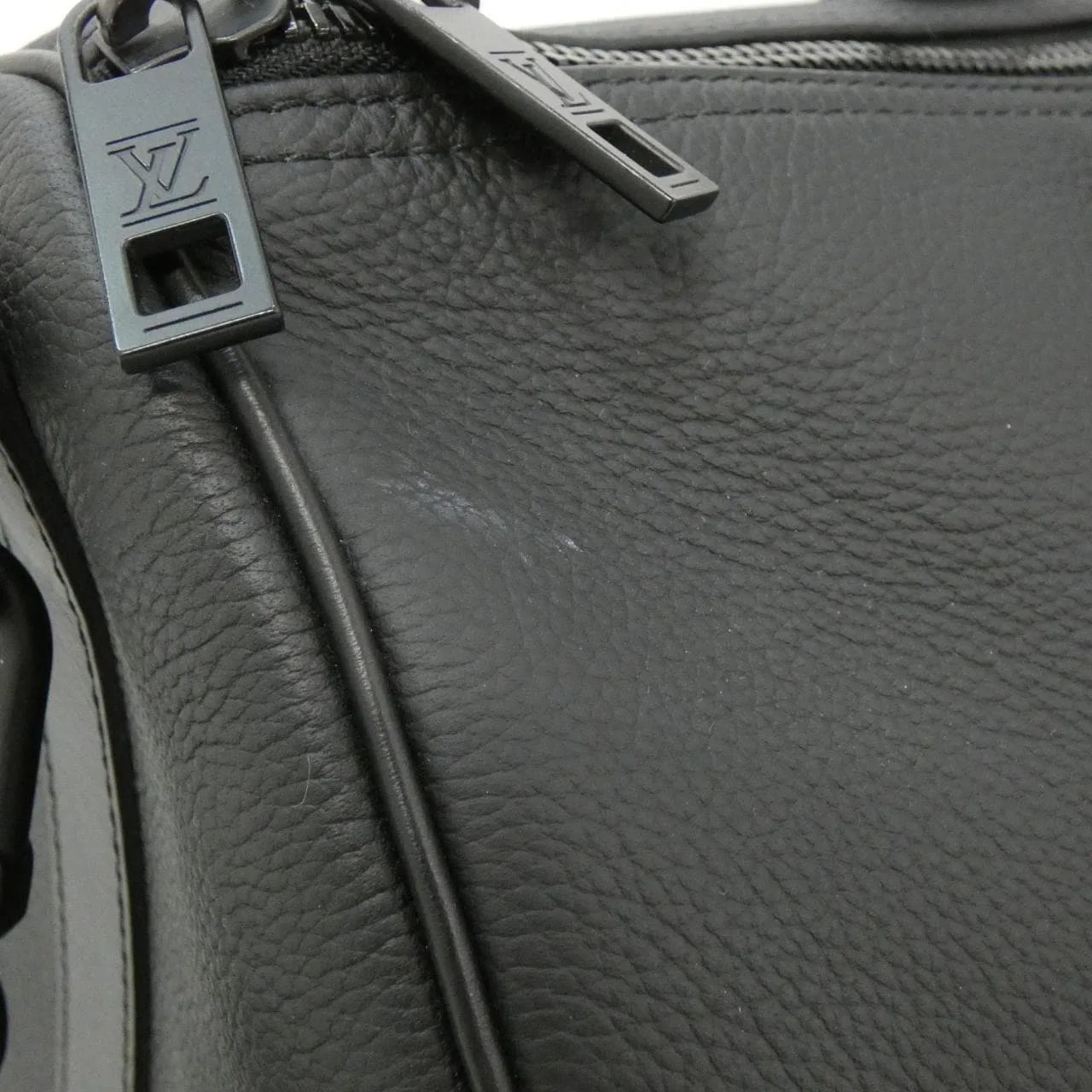 LOUIS VUITTON Keepall M57088 波士頓包 羊皮 黑色 羊皮 中古品A - 縮圖 5