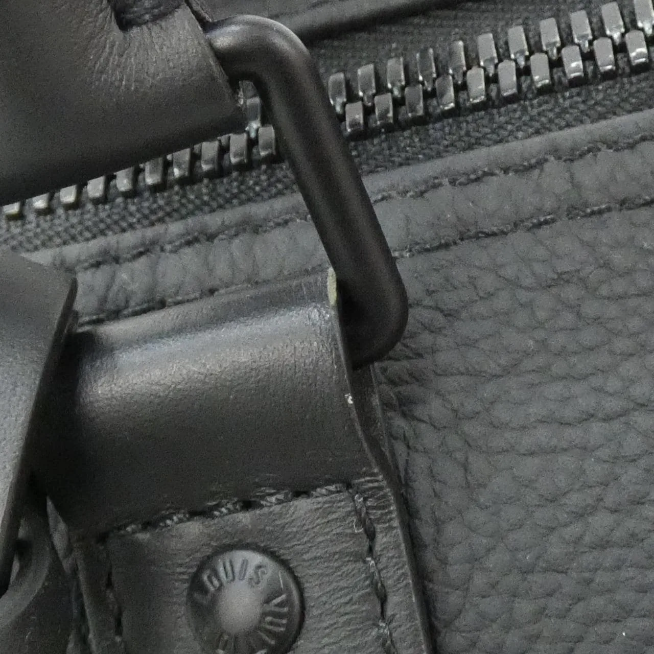 LOUIS VUITTON Keepall M57088 波士頓包 羊皮 黑色 羊皮 中古品A - 縮圖 6