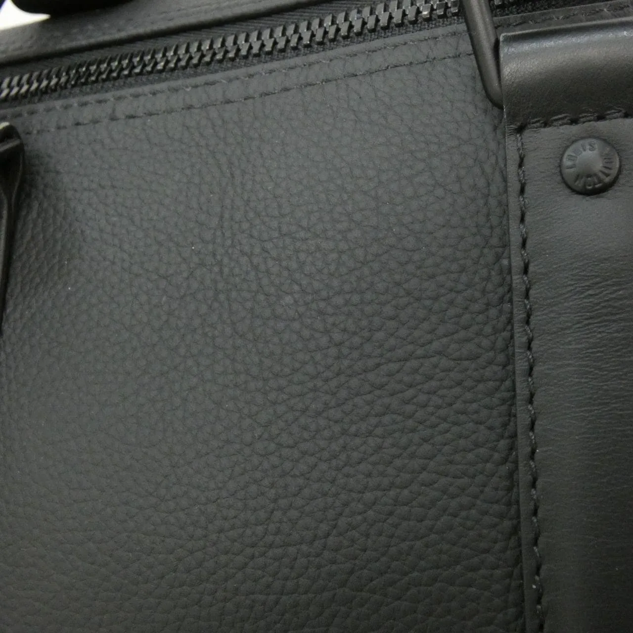 LOUIS VUITTON Keepall M57088 波士頓包 羊皮 黑色 羊皮 中古品A - 縮圖 8