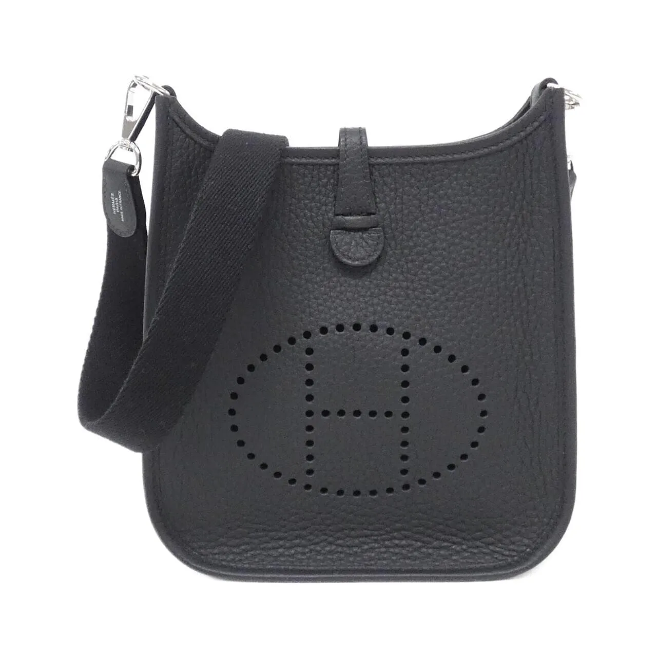 HERMES Evelyne 069426CK Shoulder Clemence Black