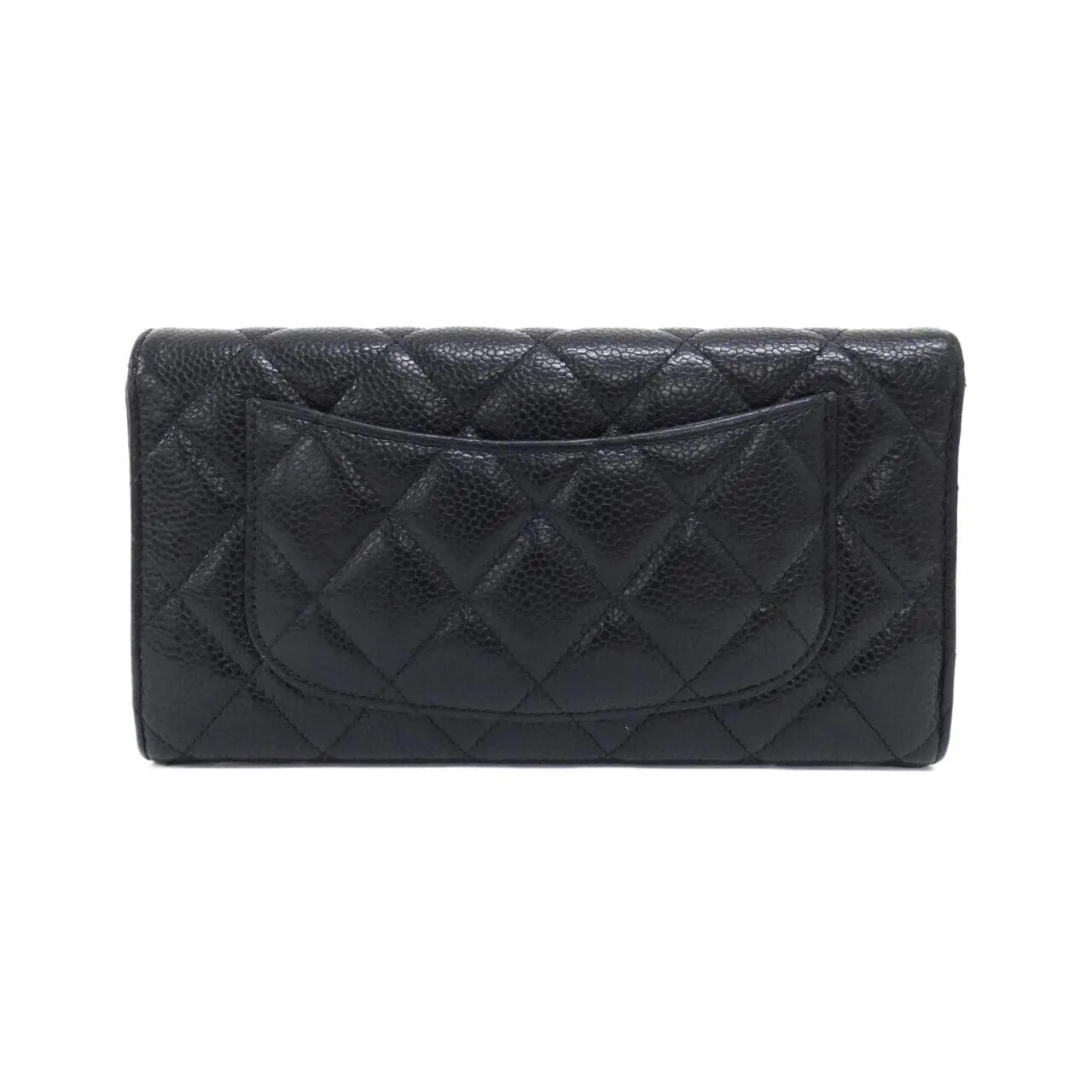 CHANEL Timeless Classic AP0241 Wallet Grained Calfskin Black Grained Calfskin Rank B - Thumbnail 2