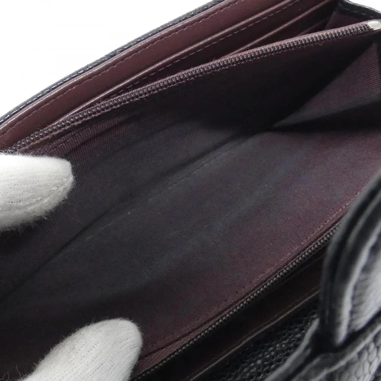 CHANEL Timeless Classic AP0241 Wallet Grained Calfskin Black Grained Calfskin Rank B - Thumbnail 8