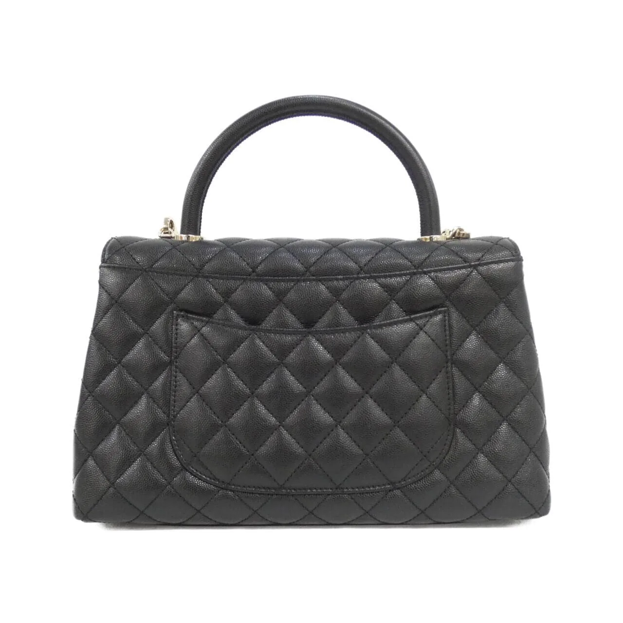 CHANEL Matelasse 92991 Handbag Grained Calfskin Black Grained Calfskin Rank A - Thumbnail 2