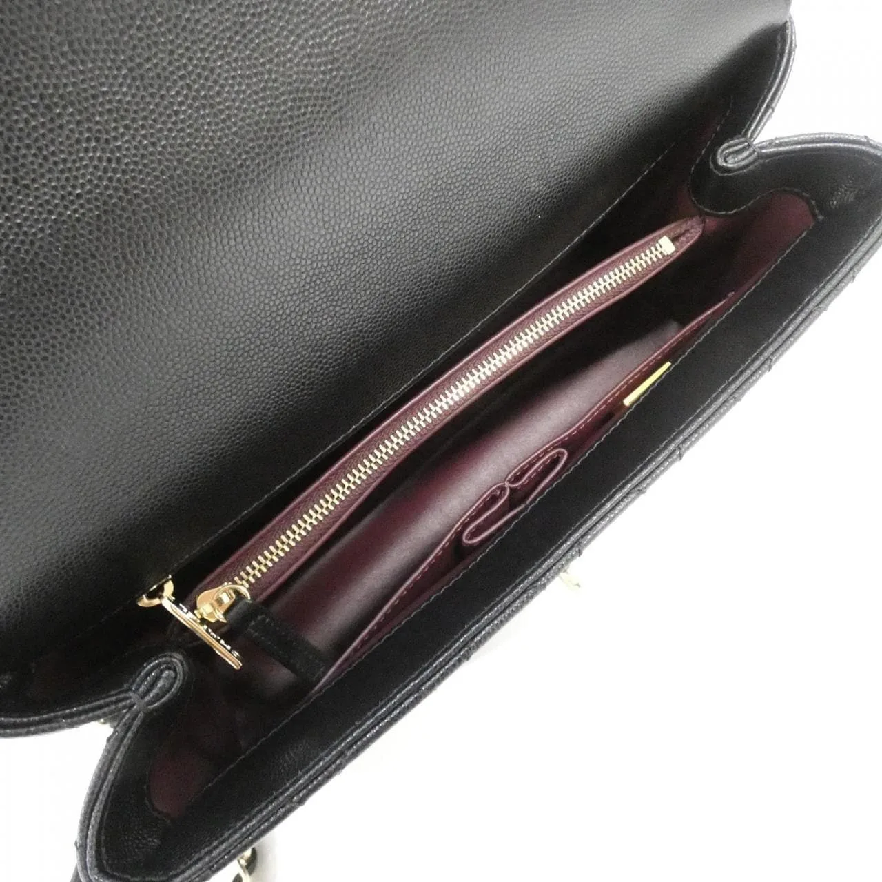 CHANEL Matelasse 92991 Handbag Grained Calfskin Black Grained Calfskin Rank A - Thumbnail 6