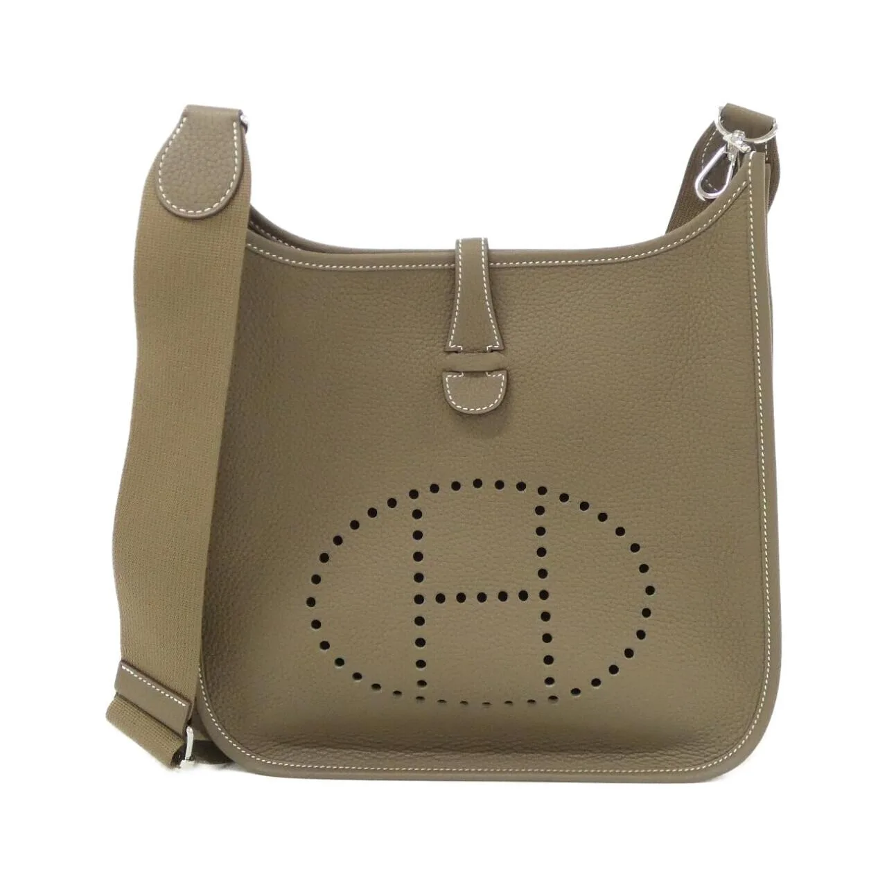 HERMES Evelyne 056277CK Shoulder Clemence Etoupe