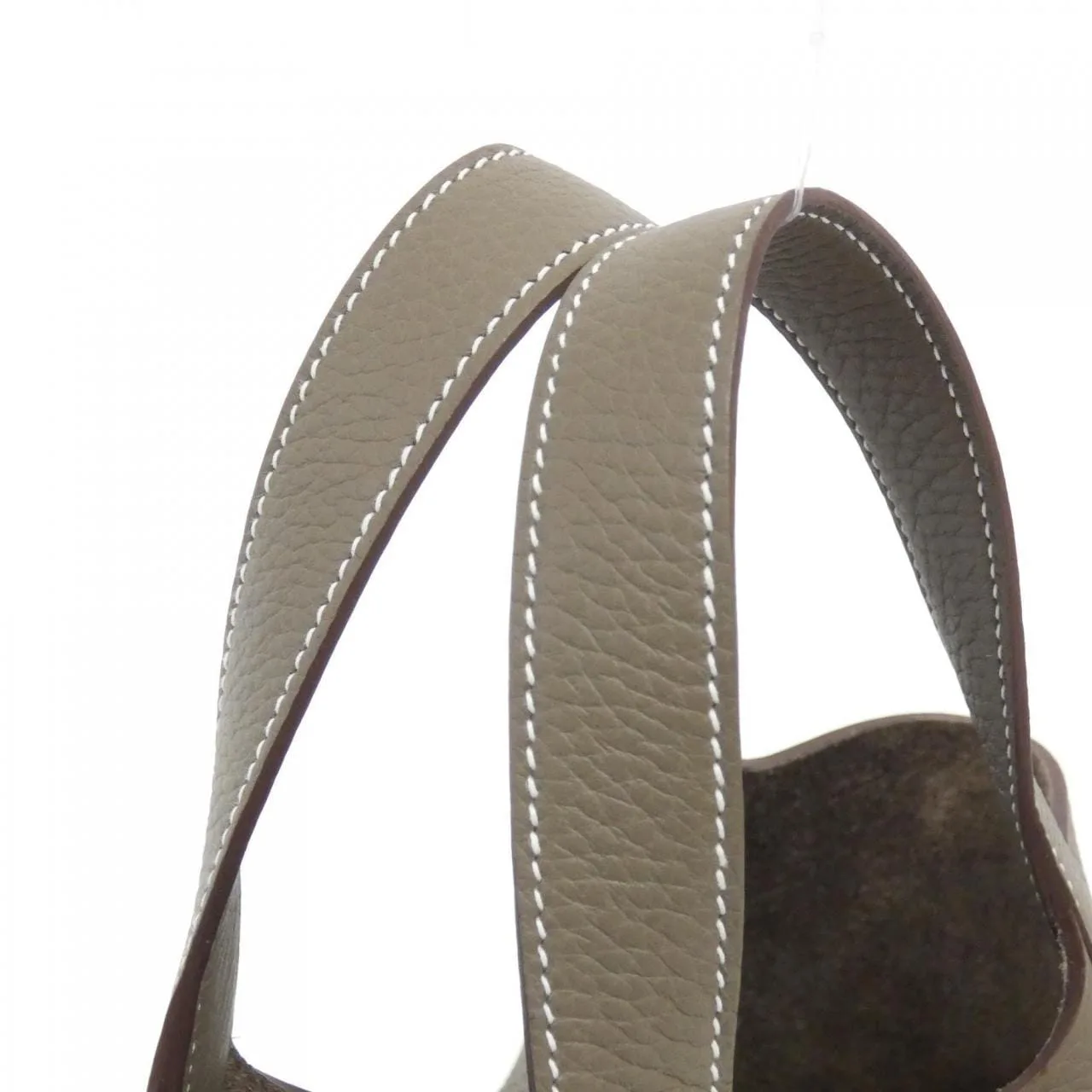 HERMES Picotin 056289CC Handbag Clemence Etoupe Clemence Leather Unused - Thumbnail 4