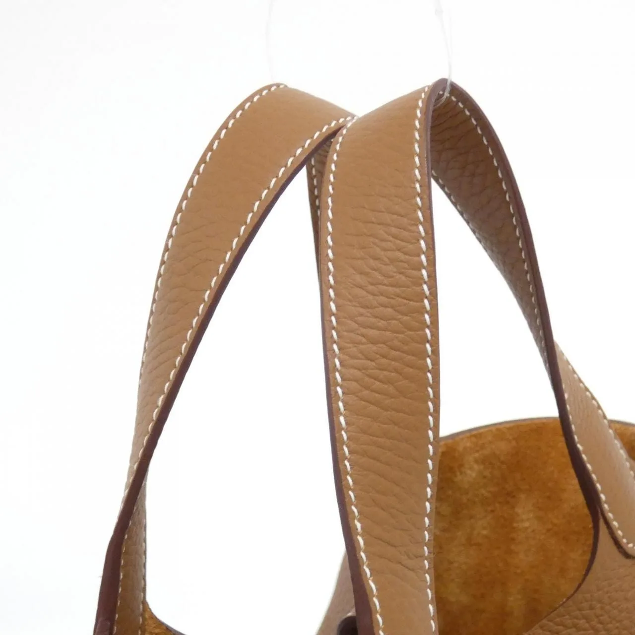 HERMES Picotin 056289CC Handbag Clemence Gold Clemence Leather Rank A - Thumbnail 5