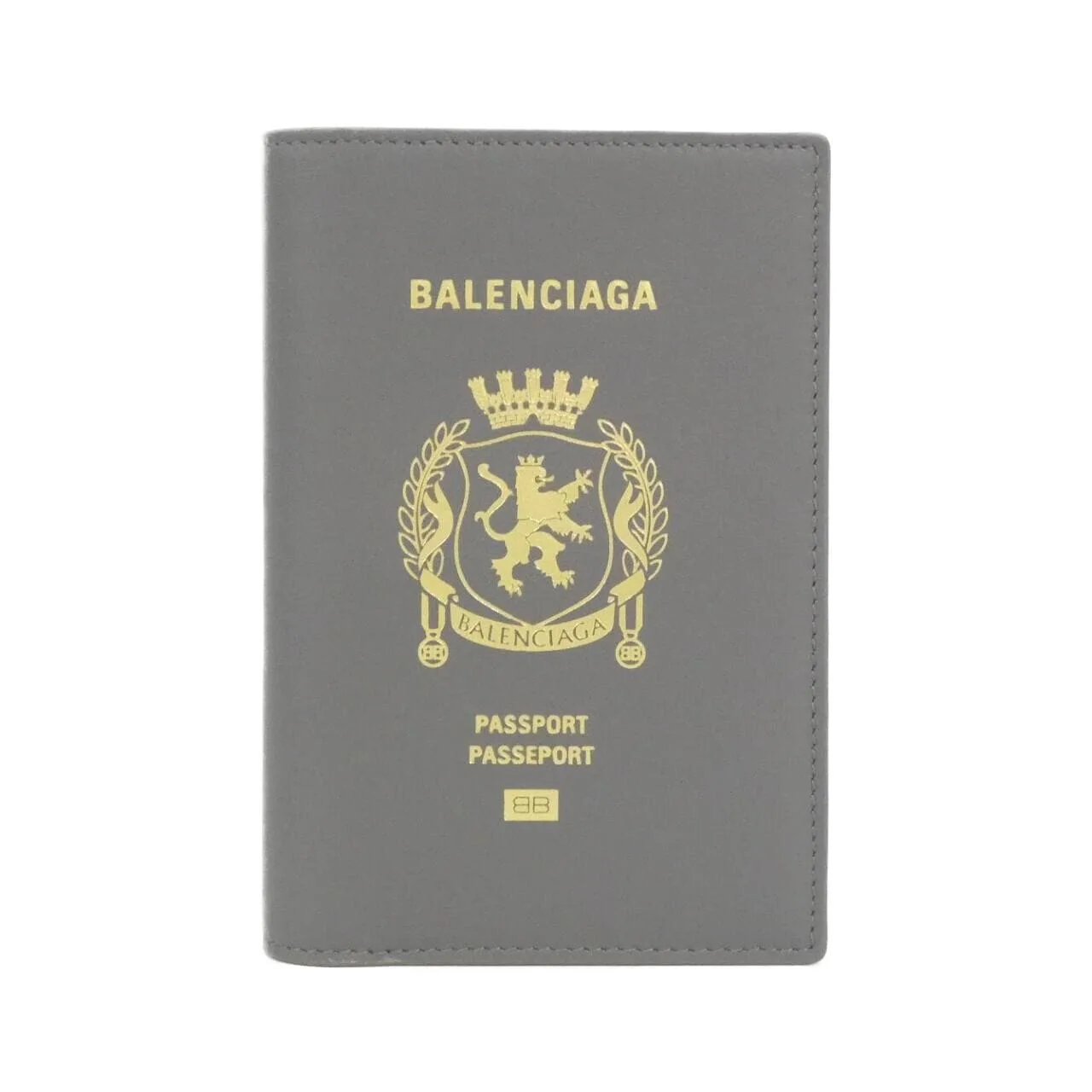 BALENCIAGA 787742 護照套 灰色