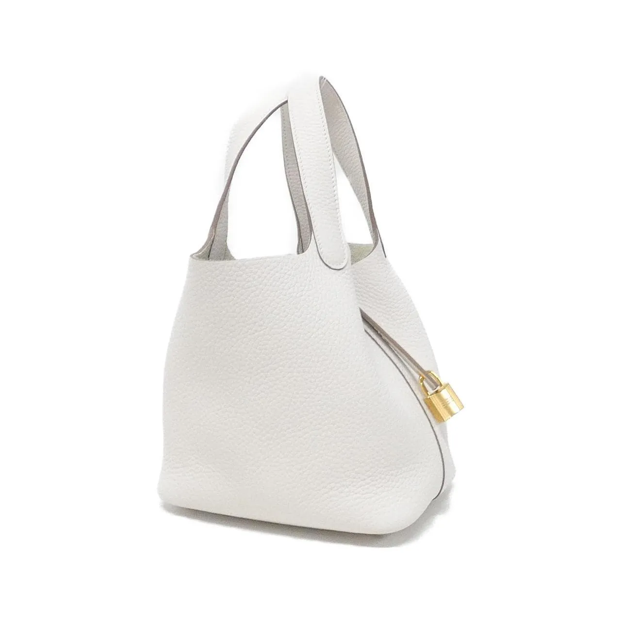 HERMES Picotin 056289CC Handbag Clemence Black