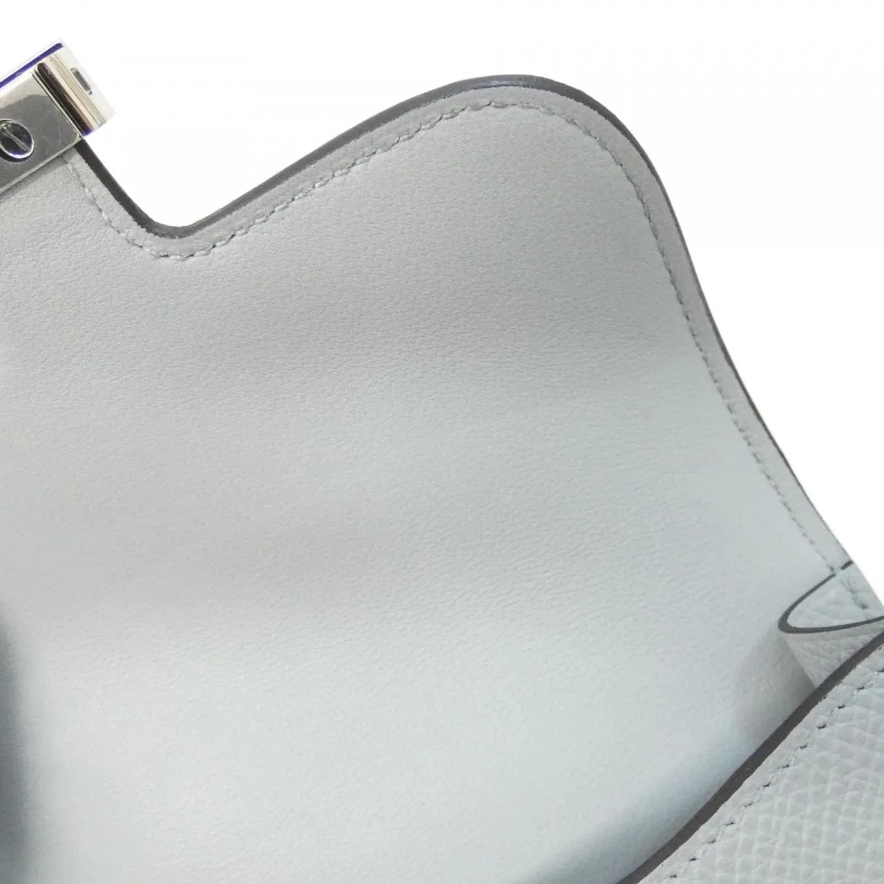 HERMES Constance 082060CK Wallet Epsom Blue Epsom Leather Rank A - Thumbnail 7
