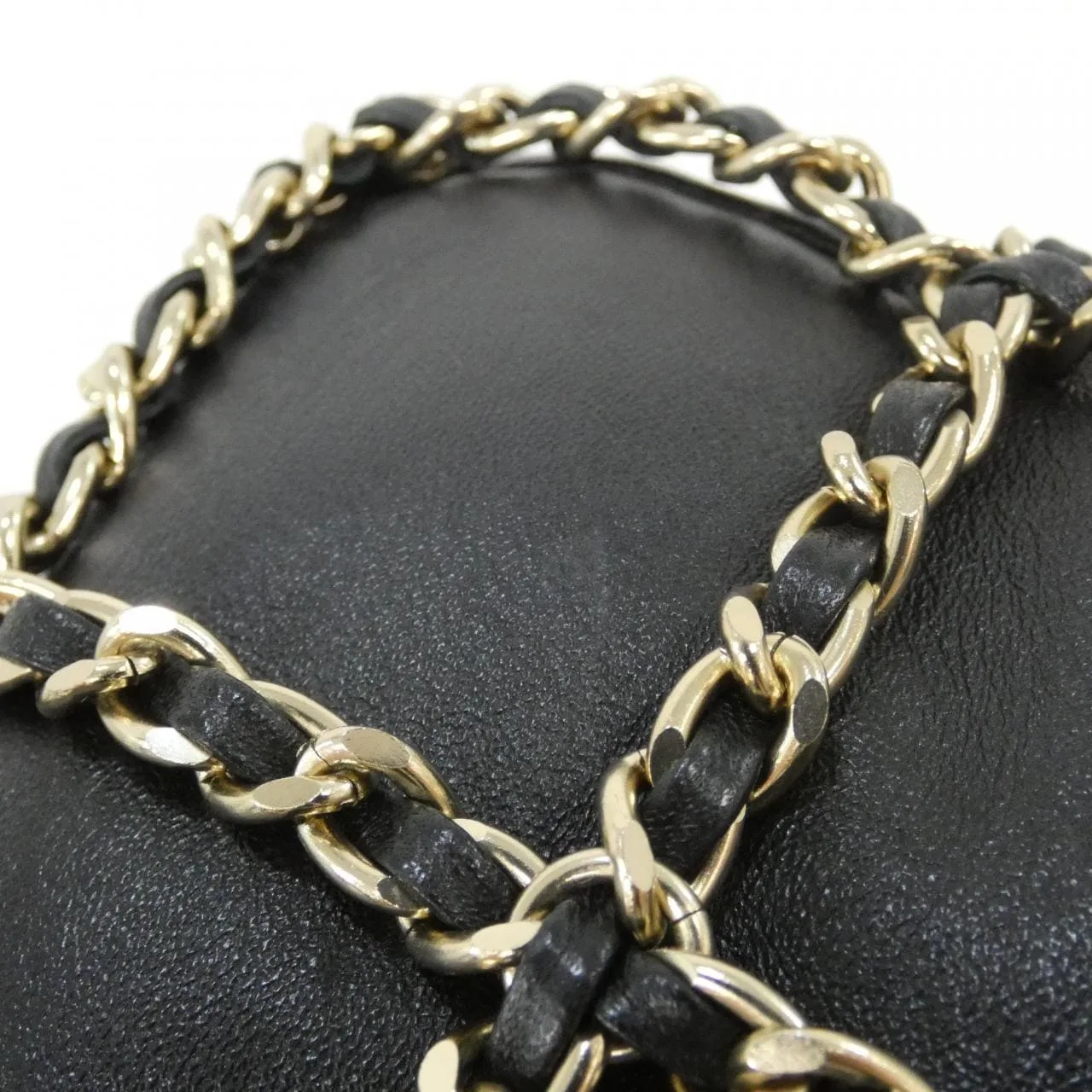 CHANEL AS2313 Shoulder Lambskin Black Lambskin Rank A - Thumbnail 4