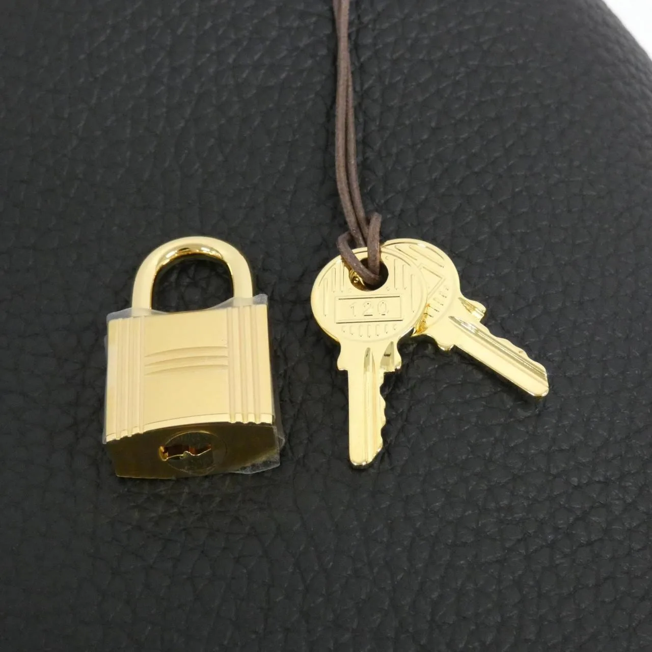 HERMES Picotin 056289CC Handbag Clemence Black Clemence Leather Unused - Thumbnail 3