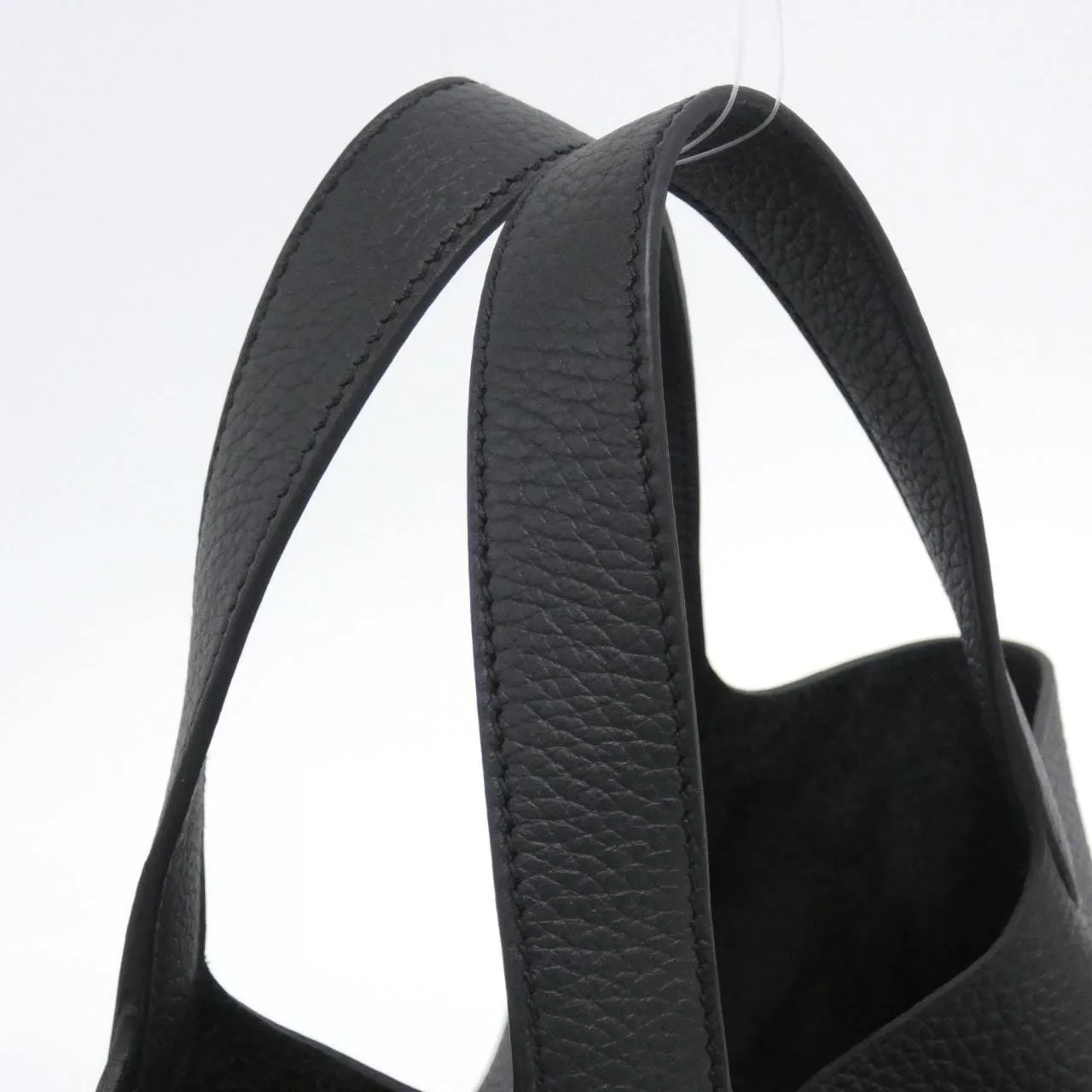 HERMES Picotin 056289CC Handbag Clemence Black Clemence Leather Unused - Thumbnail 4