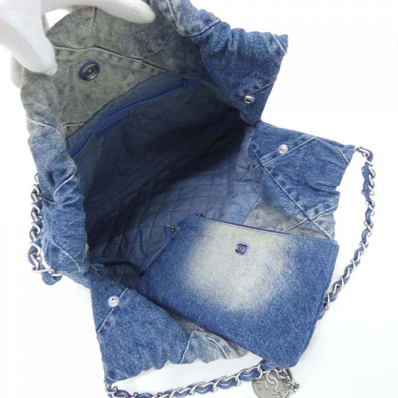 CHANEL Chanel 22 AS3261 Shoulder Denim