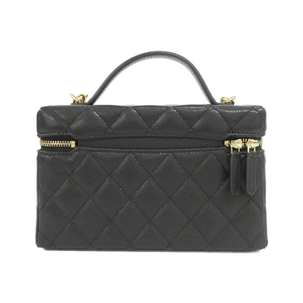 CHANEL AP4483 Handbag Grained Calfskin Black Grained Calfskin Rank A - Thumbnail 2