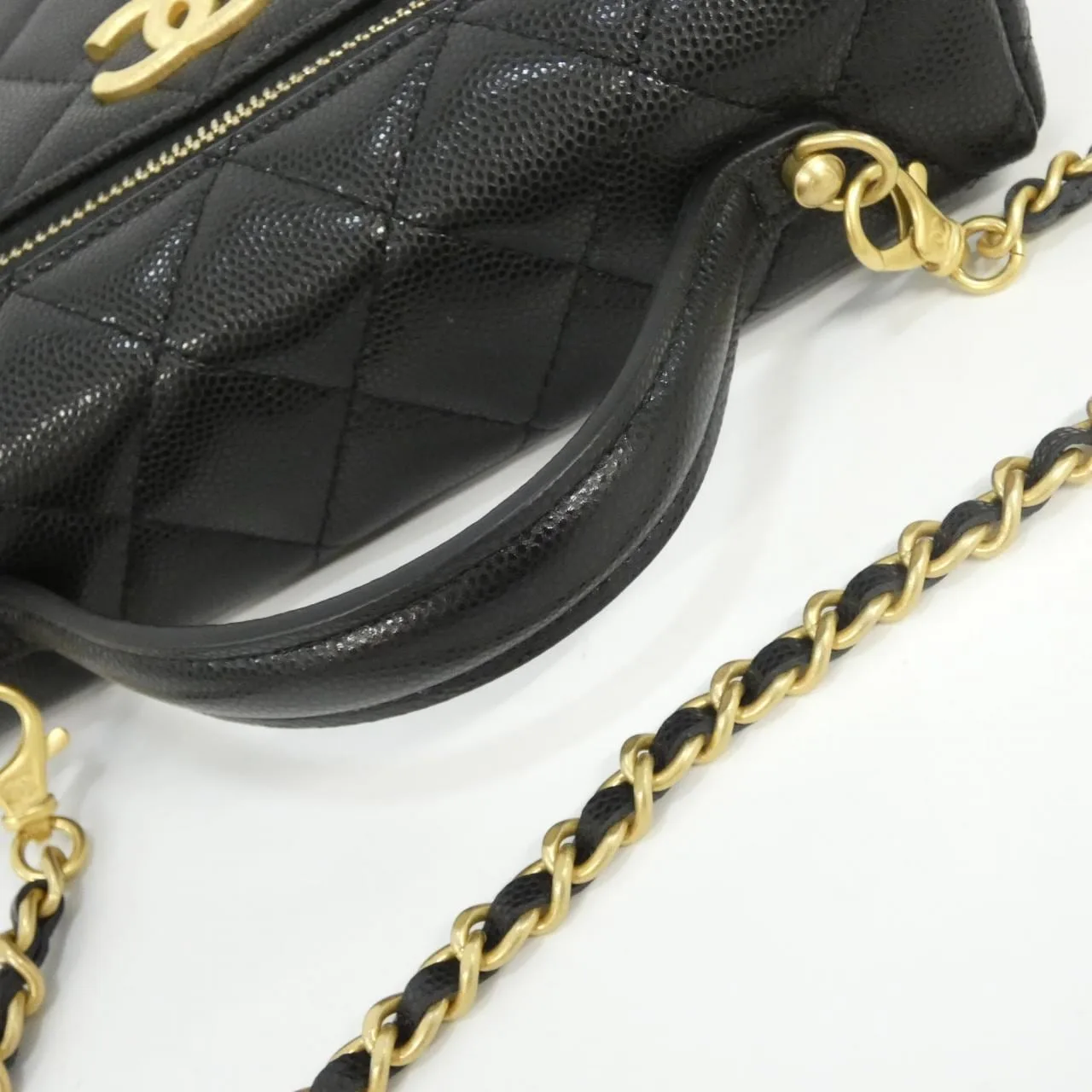 CHANEL AP4483 Handbag Grained Calfskin Black Grained Calfskin Rank A - Thumbnail 5