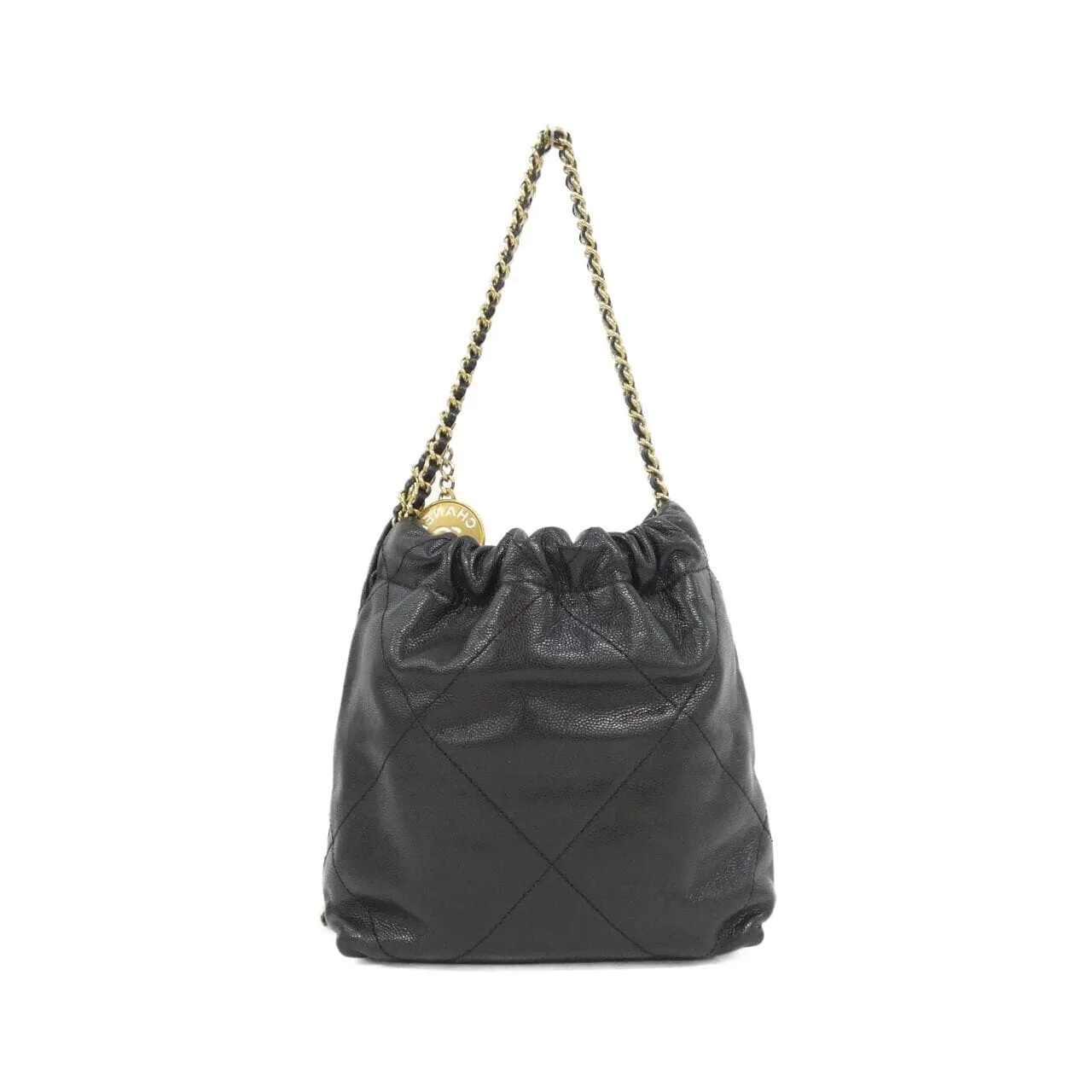 CHANEL Chanel 22 AS3980 Handbag Grained Calfskin Black Grained Calfskin Rank A - Thumbnail 2