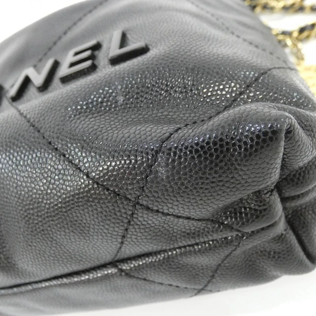 CHANEL Chanel 22 AS3980 Handbag Grained Calfskin Black Grained Calfskin Rank A - Thumbnail 3