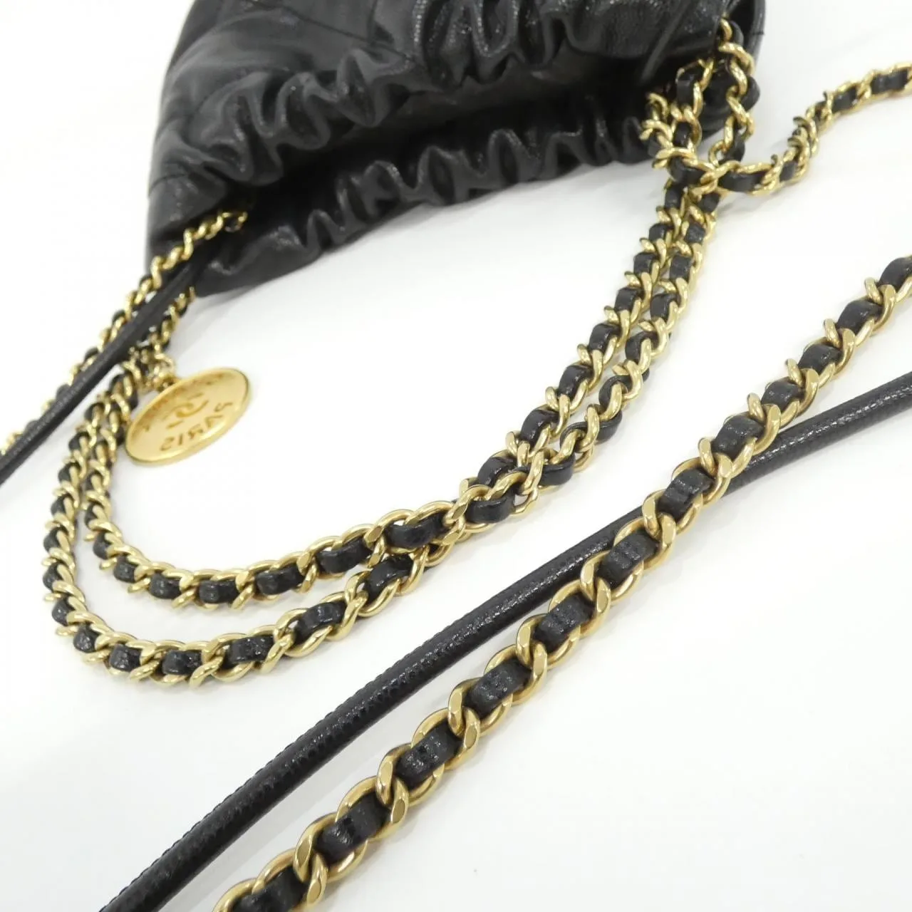 CHANEL Chanel 22 AS3980 Handbag Grained Calfskin Black Grained Calfskin Rank A - Thumbnail 8