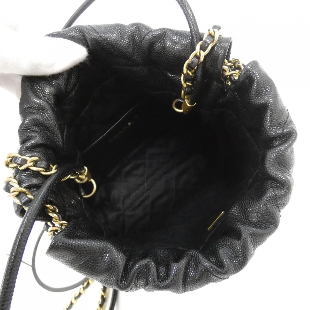 CHANEL Chanel 22 AS3980 Handbag Grained Calfskin Black Grained Calfskin Rank A - Thumbnail 9