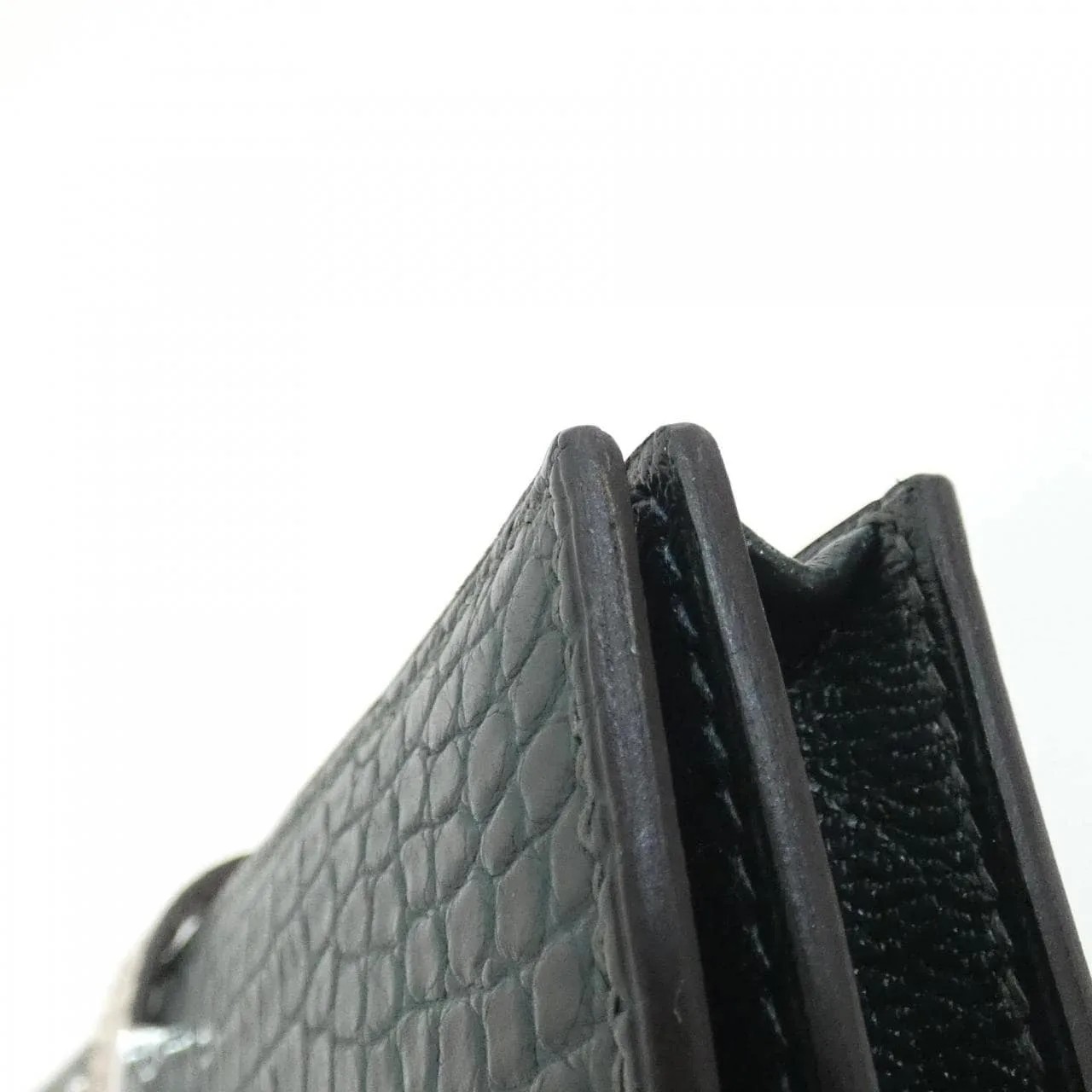 HERMES Wallet Black Rank A - Thumbnail 3