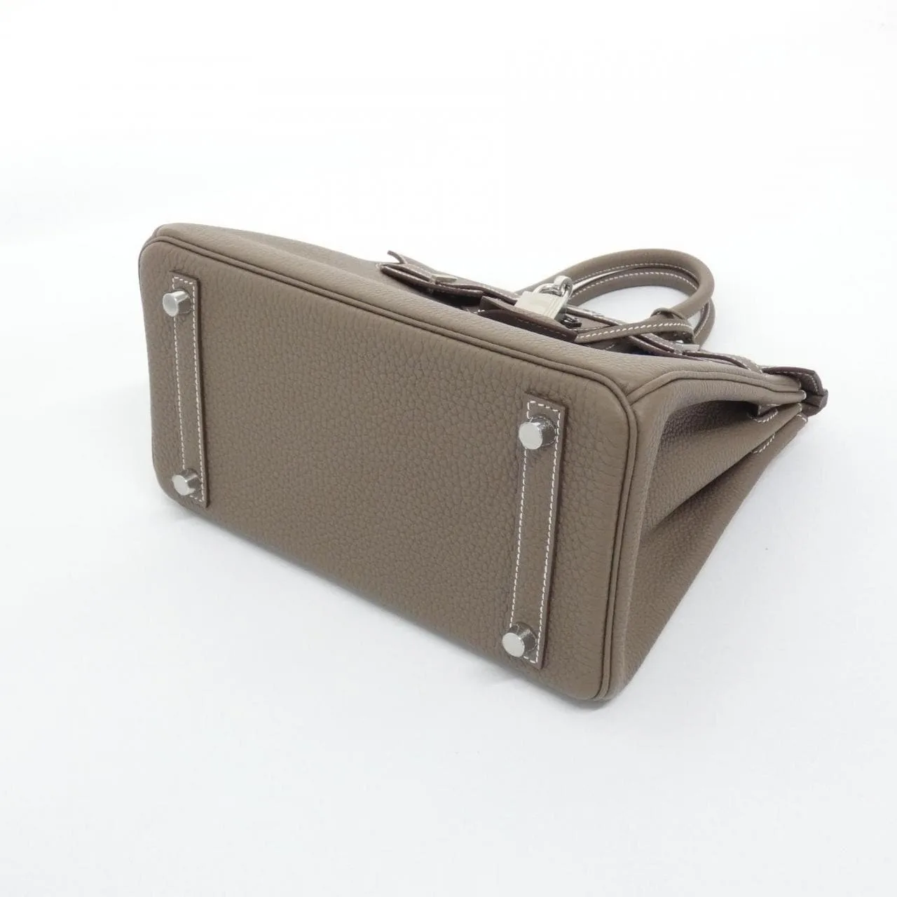 HERMES Birkin 041344CK Handbag Togo Etoupe Togo Leather Unused - Thumbnail 3