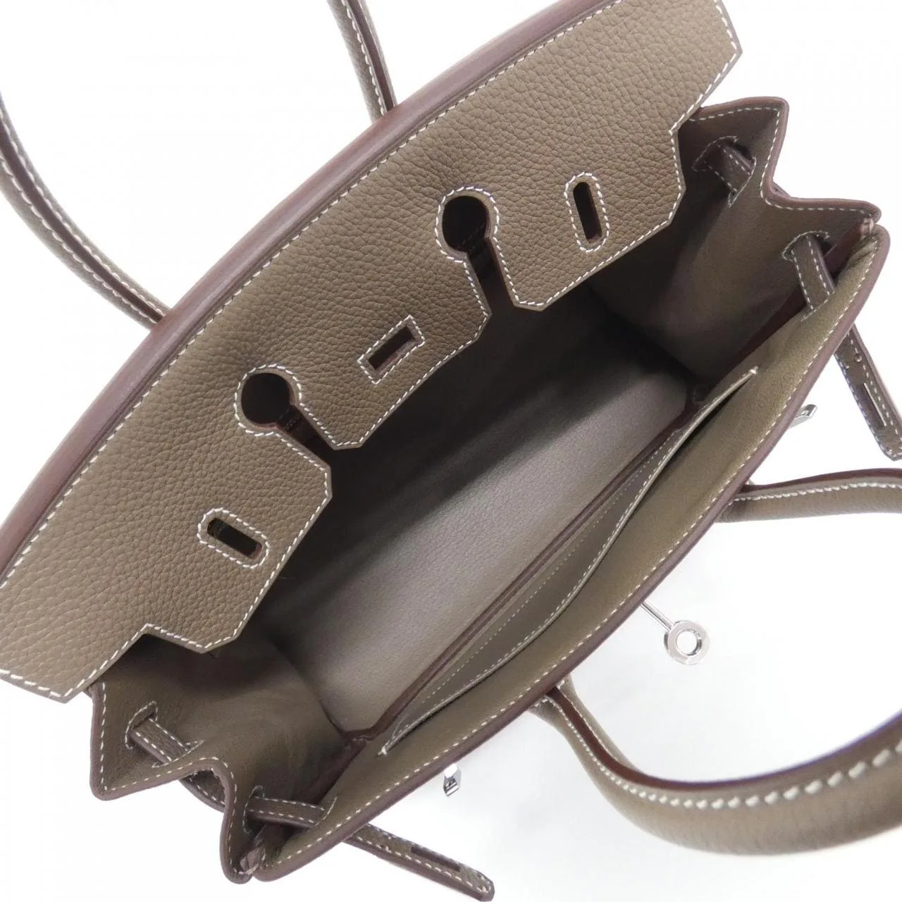 HERMES Birkin 041344CK Handbag Togo Etoupe Togo Leather Unused - Thumbnail 6