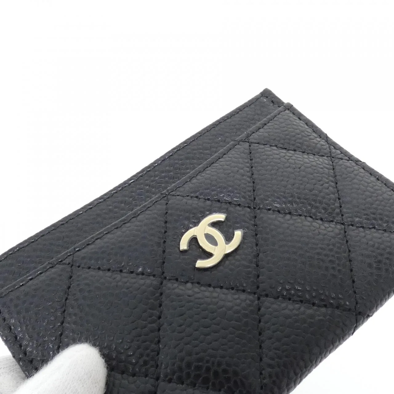 CHANEL Timeless Classic AP0213 Card Case Grained Calfskin Black Grained Calfskin Unused - Thumbnail 3