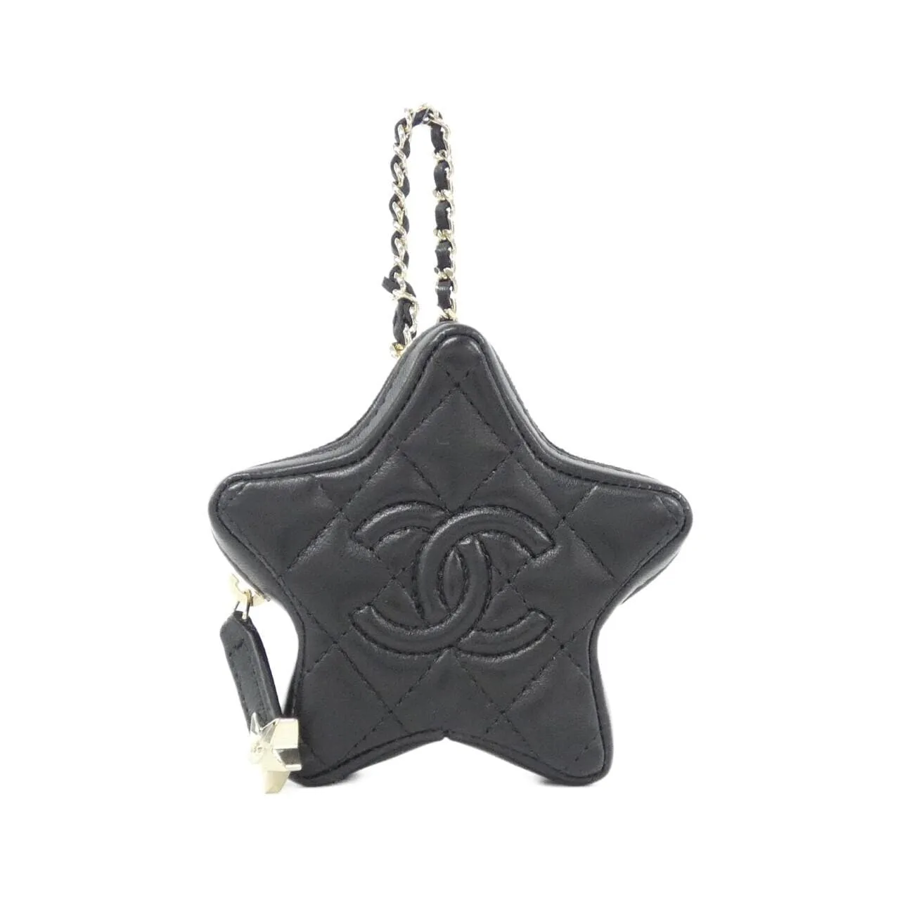 CHANEL AP4985 Key Case Lambskin Black