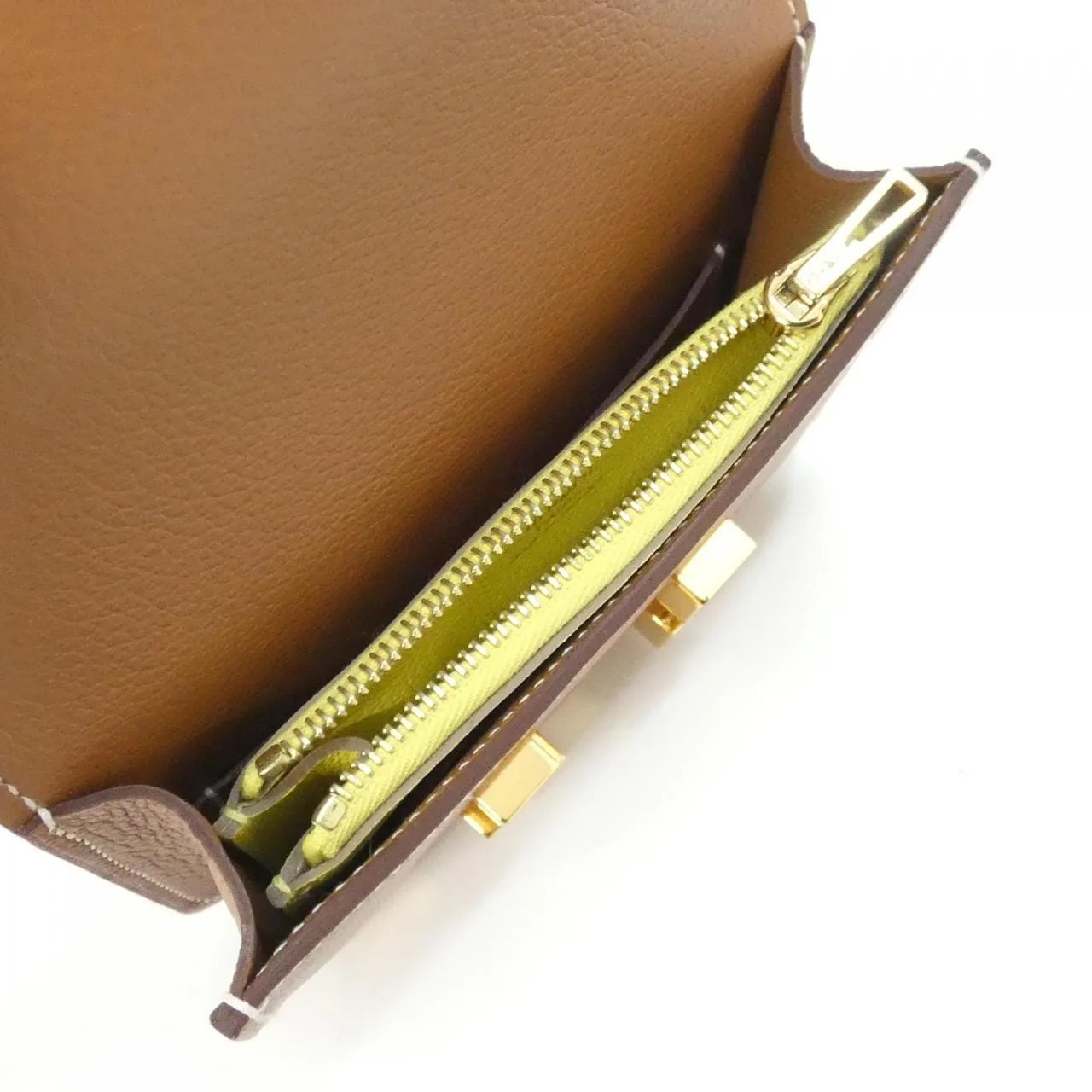 HERMES Constance 082501CC Wallet Gold Unused - Thumbnail 6