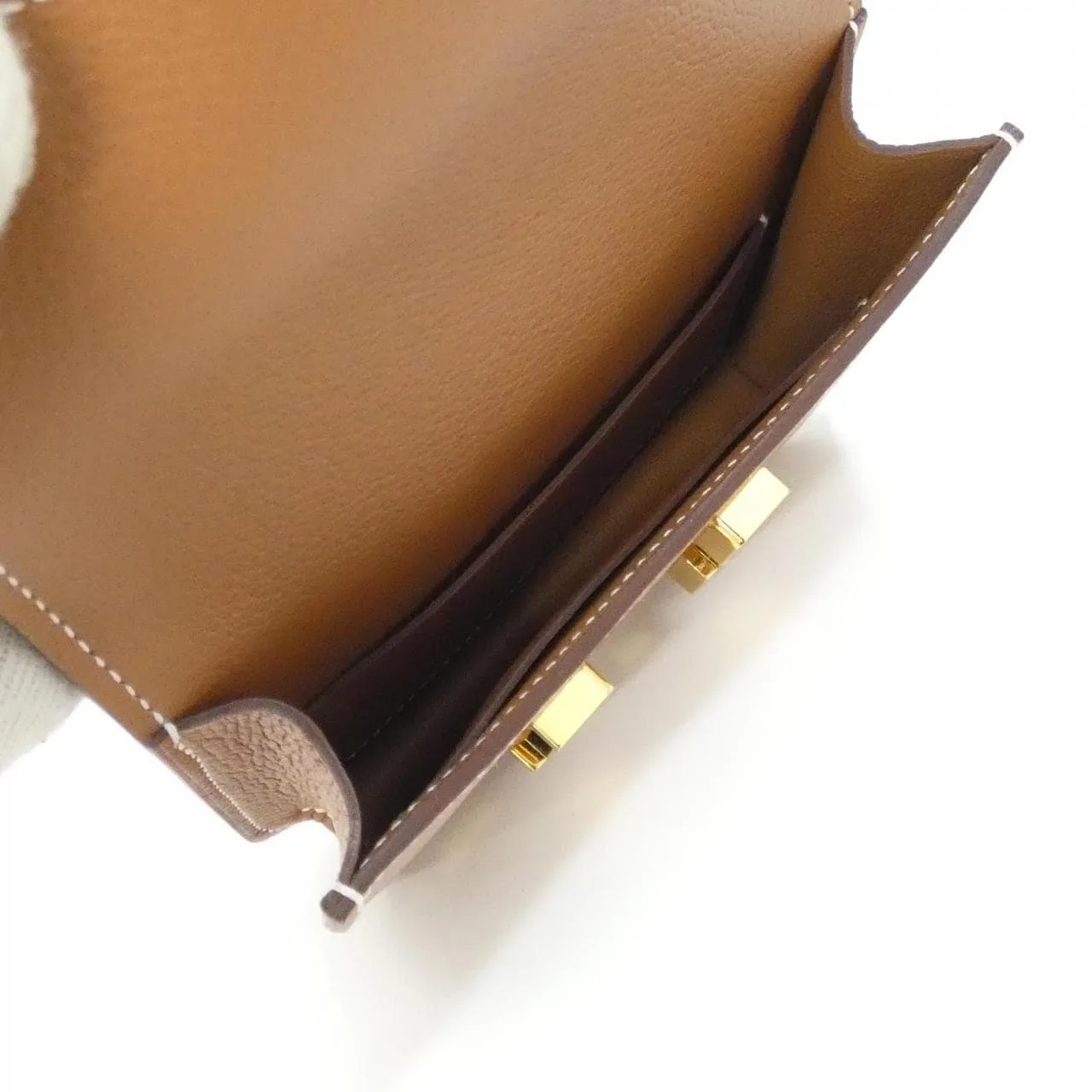 HERMES Constance 082501CC Wallet Gold Unused - Thumbnail 7