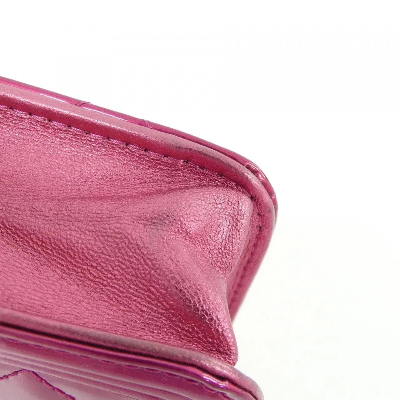 CHANEL Boy Chanel 68911 Wallet Patent Leather