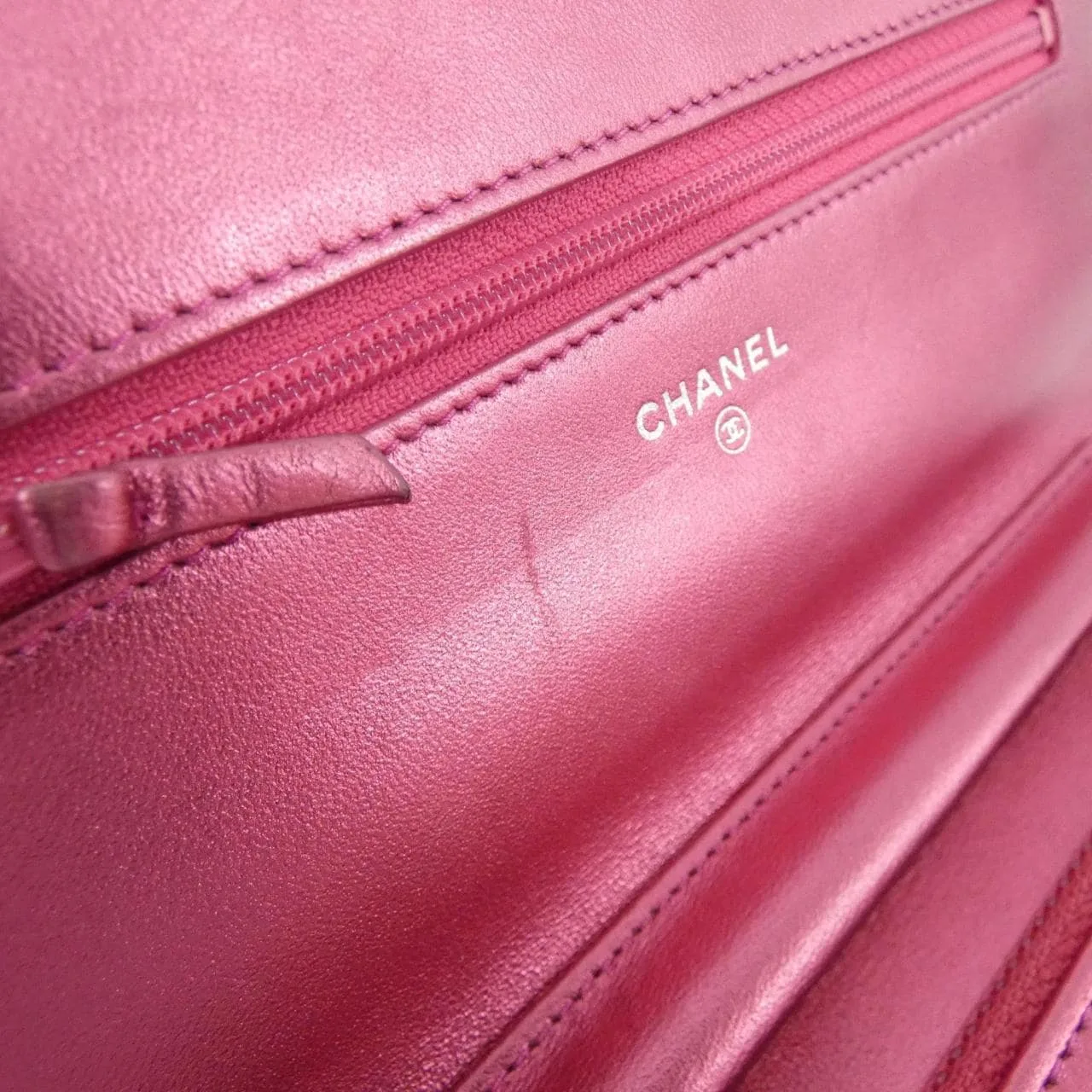 CHANEL Boy Chanel 68911 Wallet Patent Leather