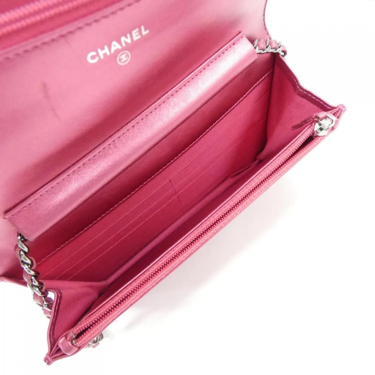 CHANEL Boy Chanel 68911 Wallet Patent Leather